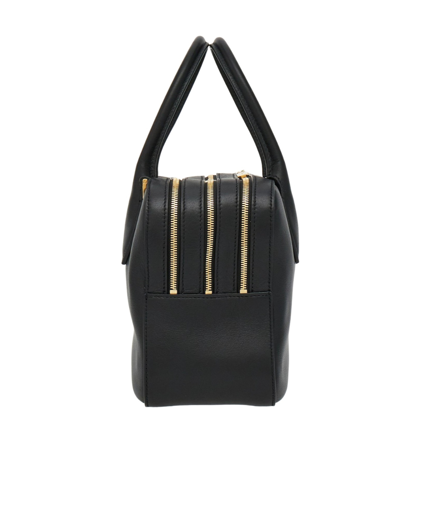 Ferragamo Logo Printed Handbag In Black