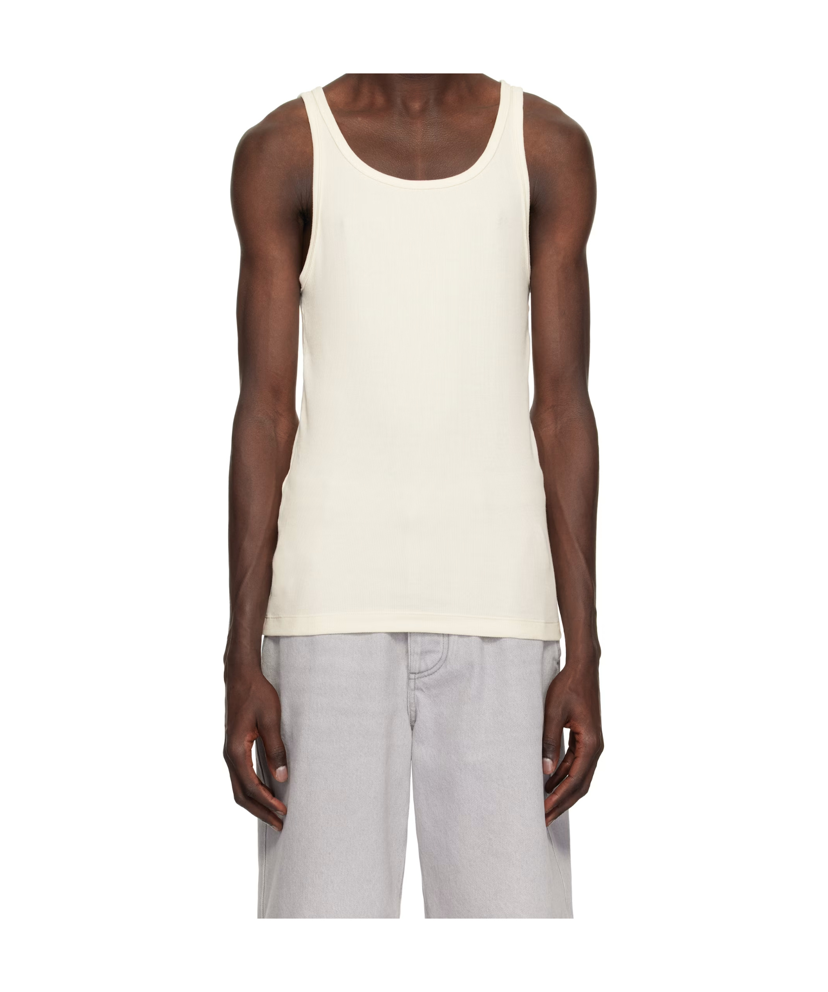 Shop Skims Ribbed Knit Vest Three-pack