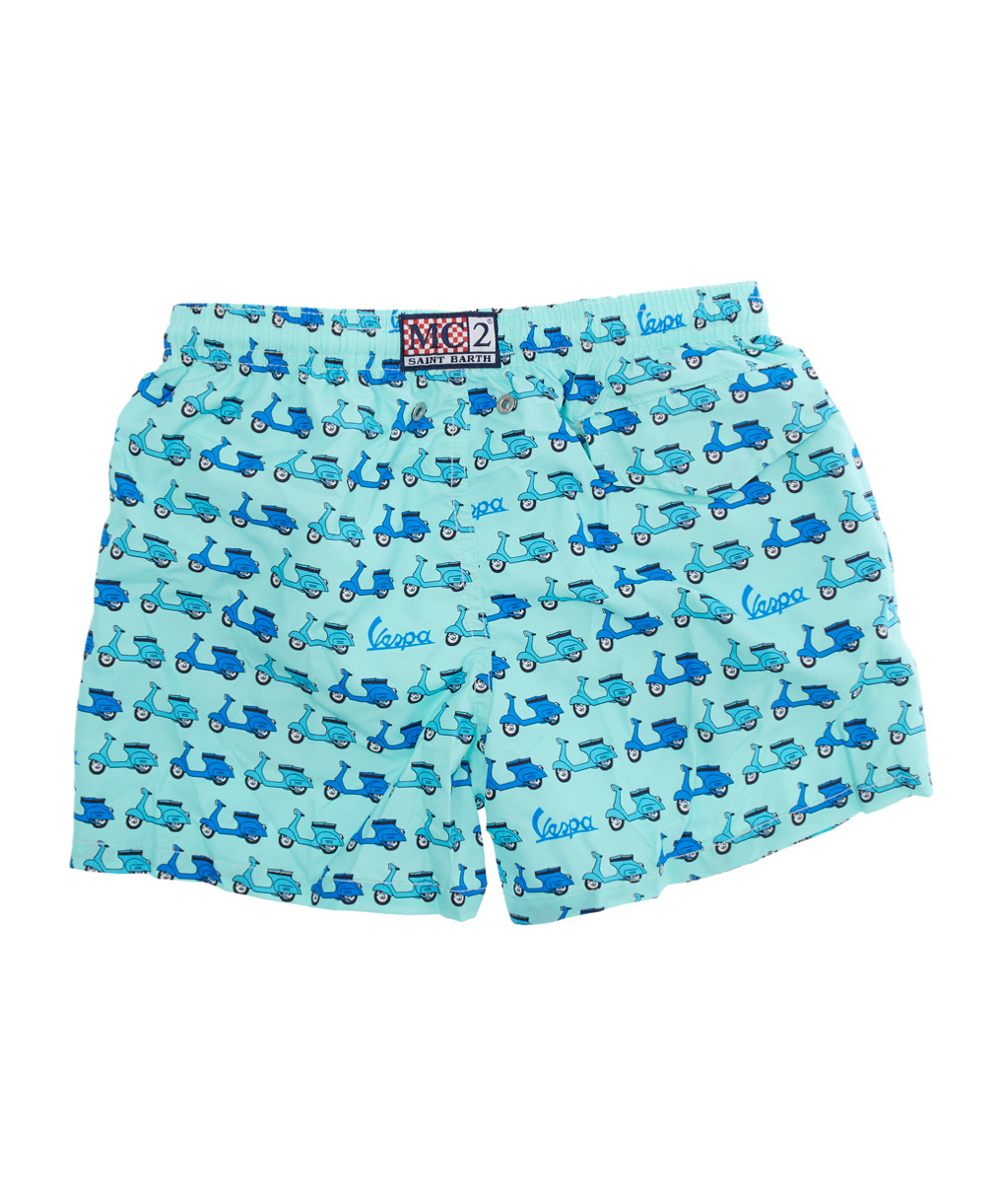 MC2 SAINT BARTH DRAWSTRING ELASTIC WAIST SWIM SHORTS