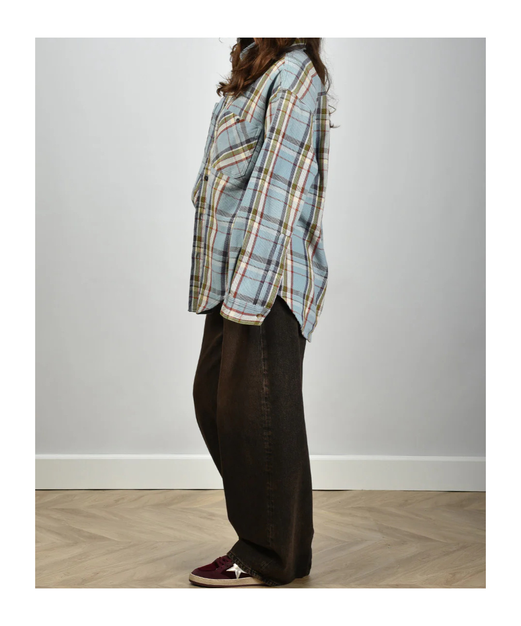 Haikure Plaid Long-sleeved Shirt In Multi