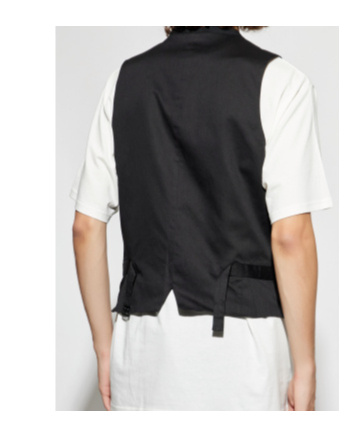 Yohji Yamamoto Sleeveless Vest In Black