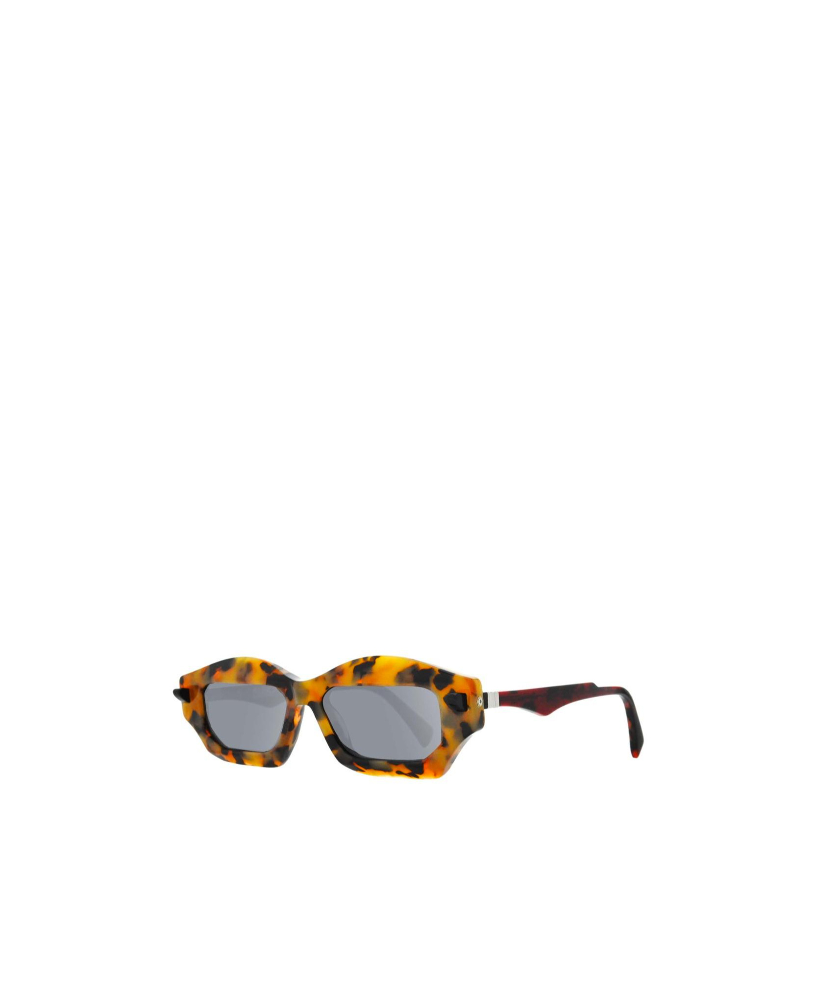 Kuboraum Geometric Sunglasses In Havana