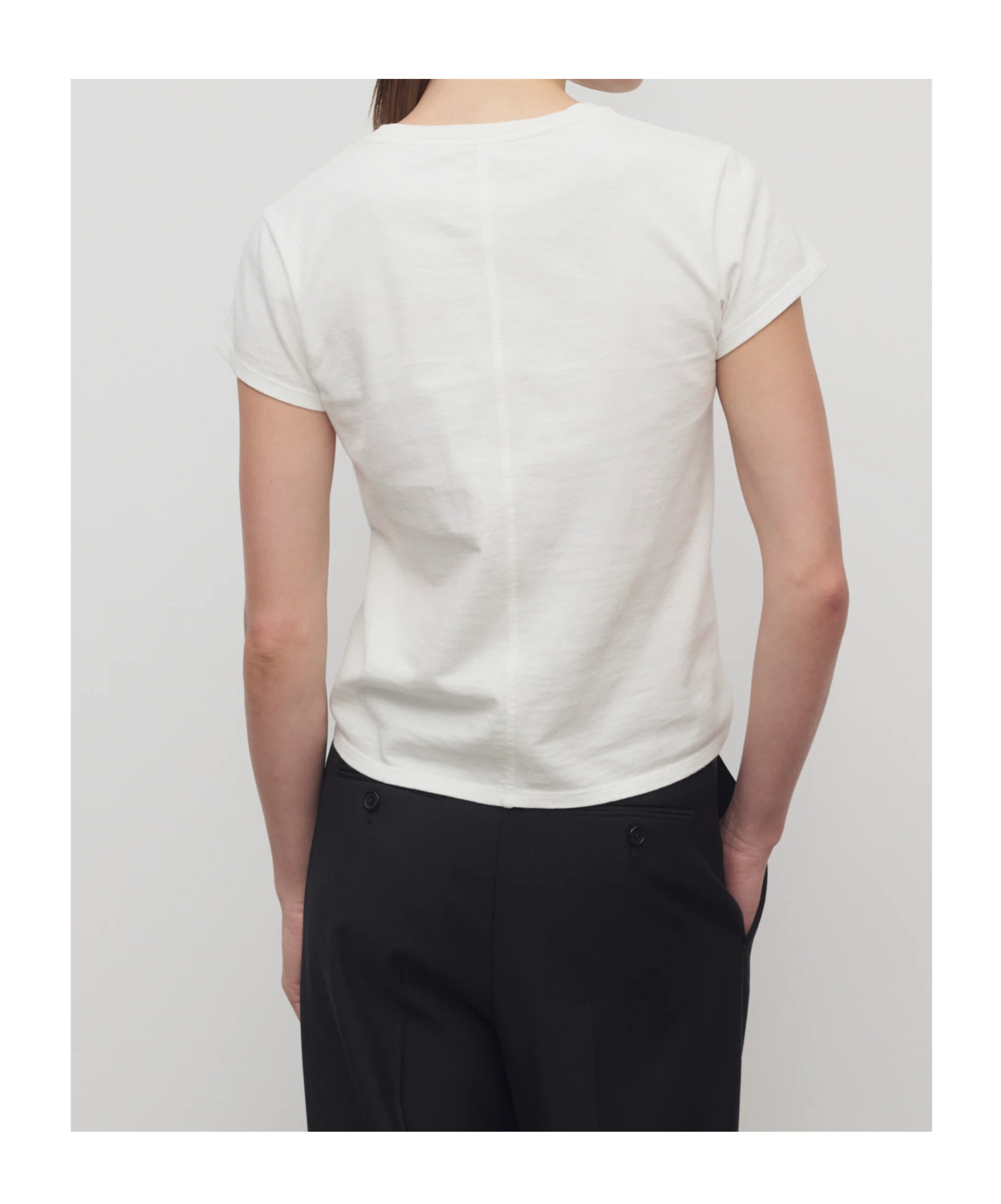 The Row Item O-neck Short-sleeved T-shirt In White