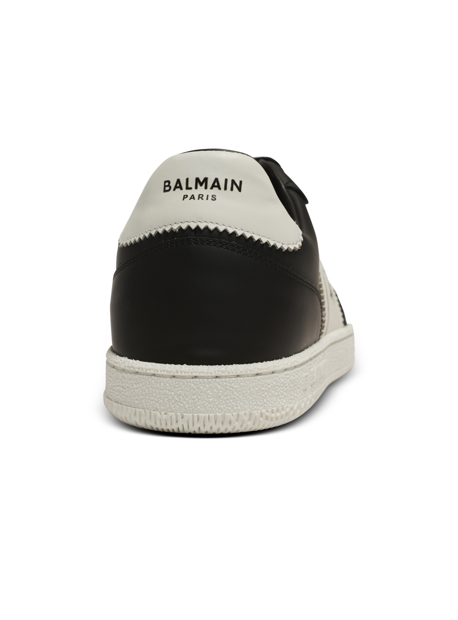 Balmain Swan Sneakers Smooth Leather Rubber Sole In Multi