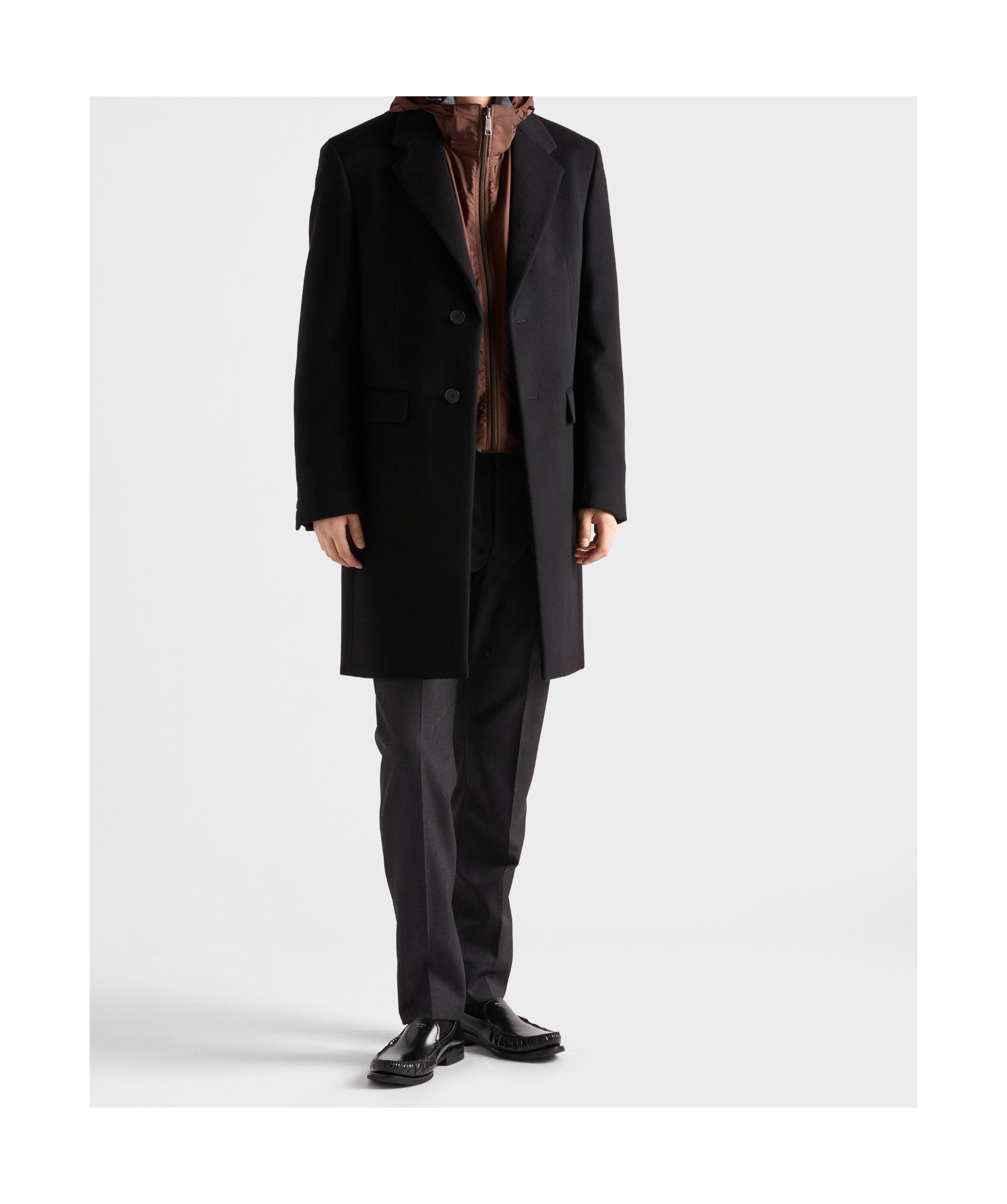 Prada Reversible Re-nylon Jacket In Brown