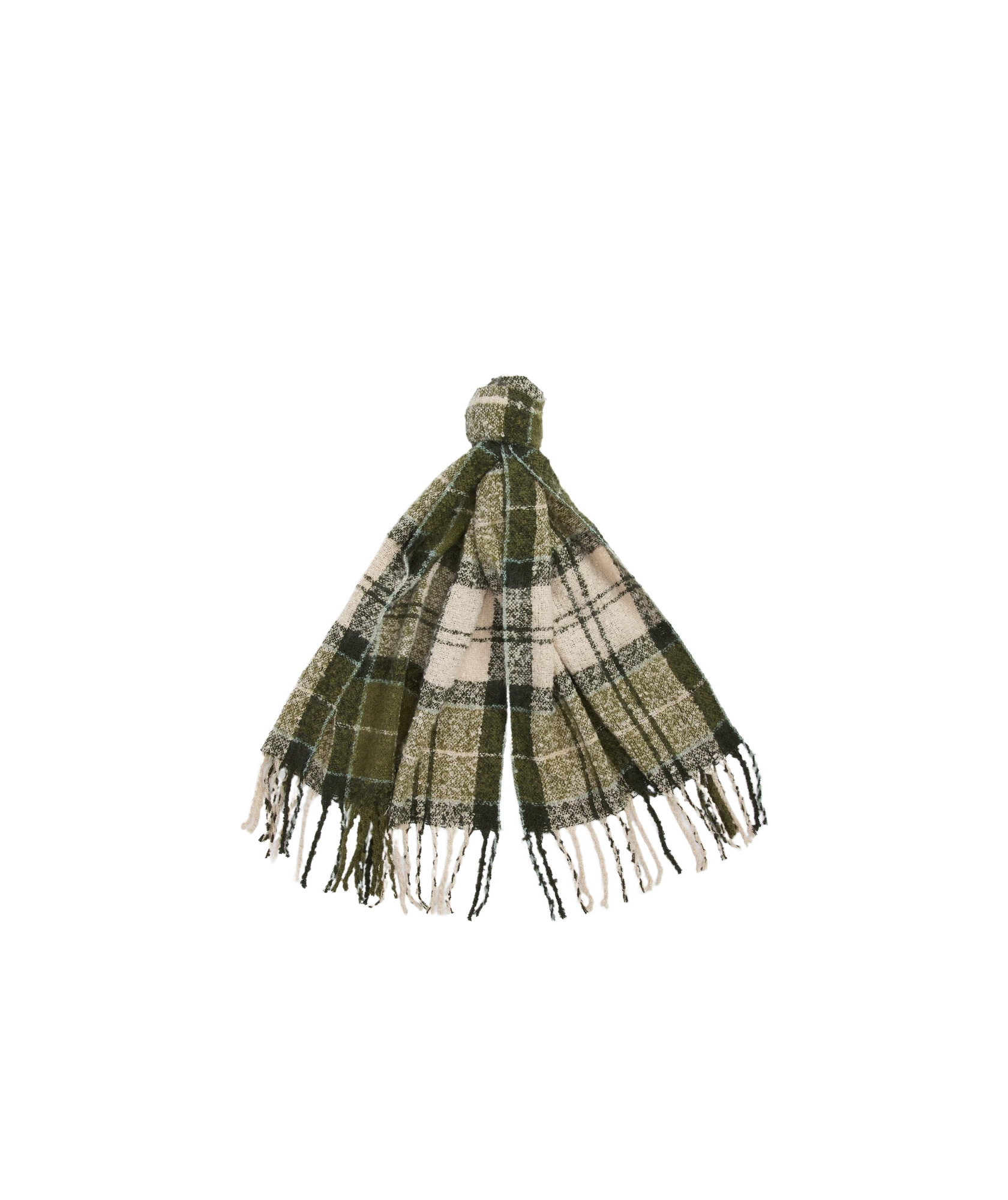 BARBOUR CURLED KNITTED HAT AND SCARF SET 