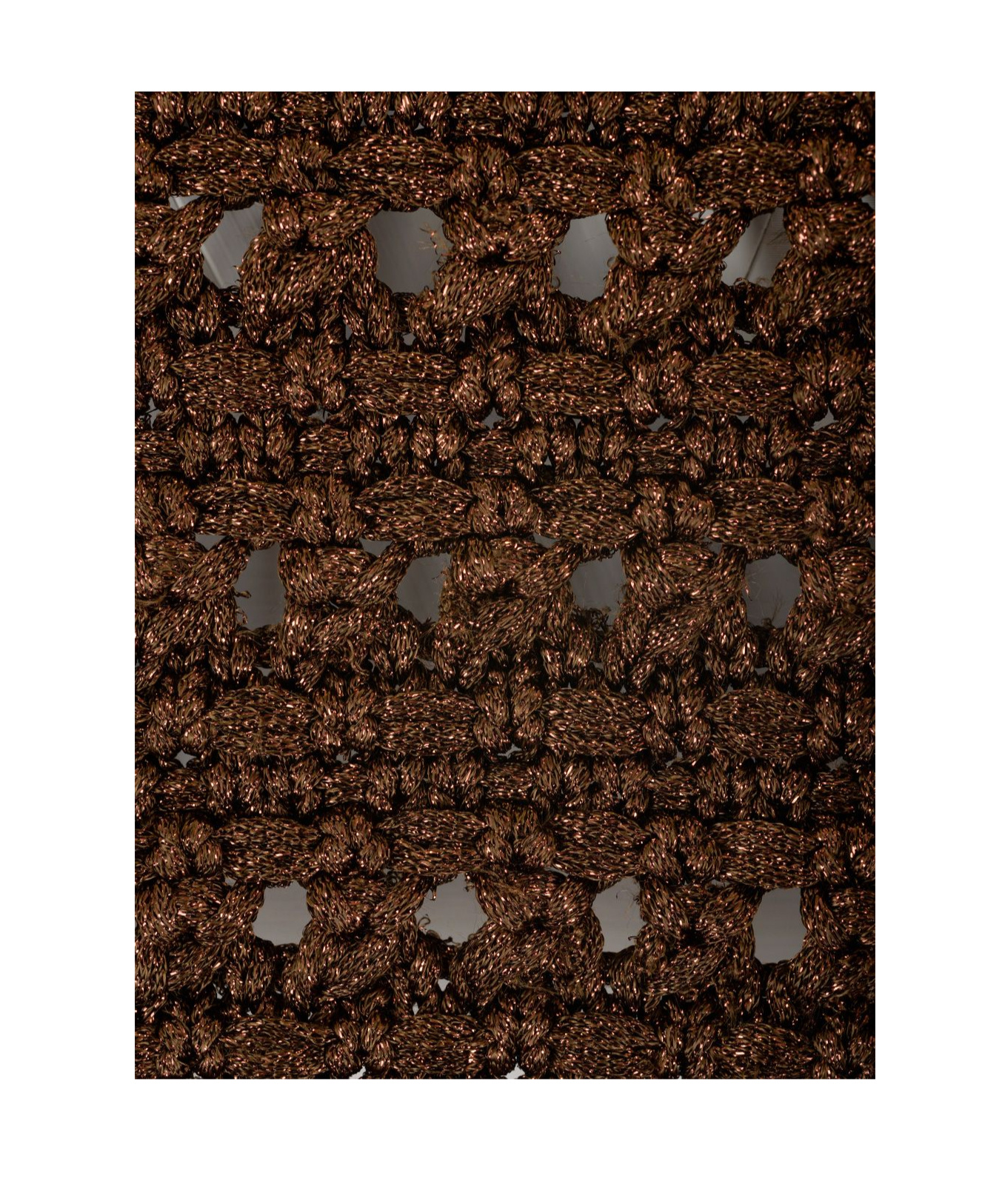 Alanui Viscose Knit Cropped Top Knitwear Brown In Brown