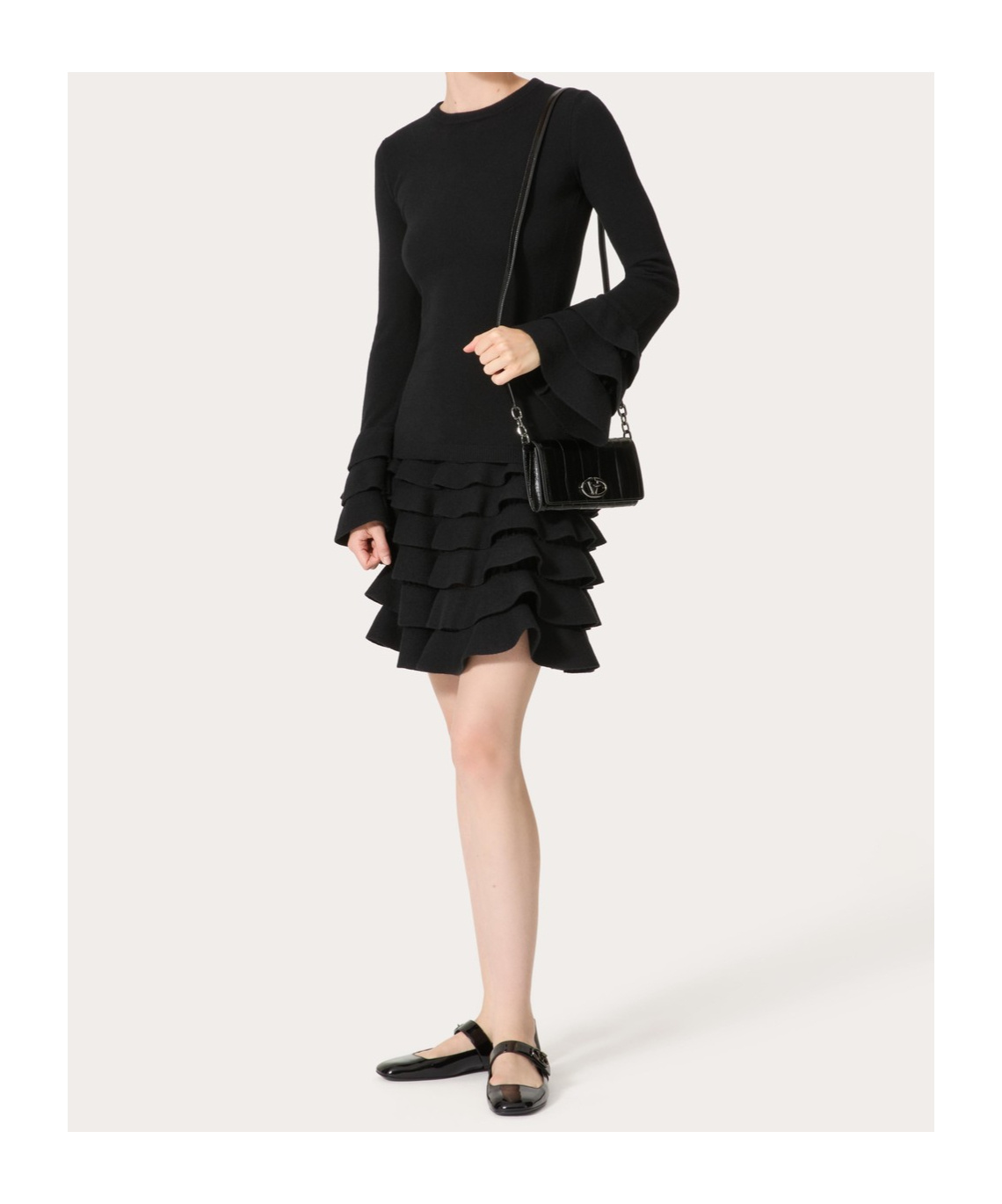 Valentino Viscose-blend Sweater In Black