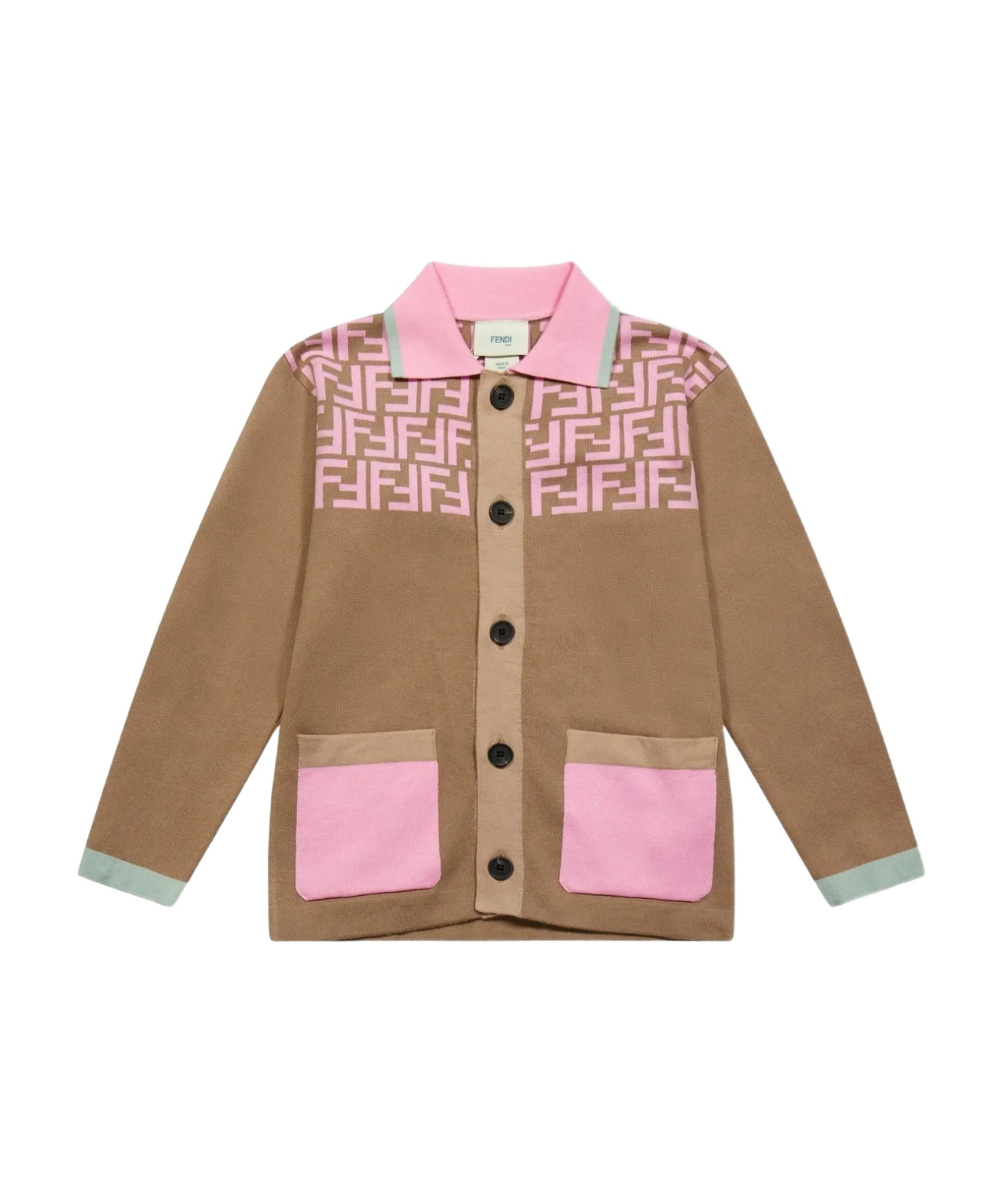 Fendi Long-sleeved Jacket In Brown