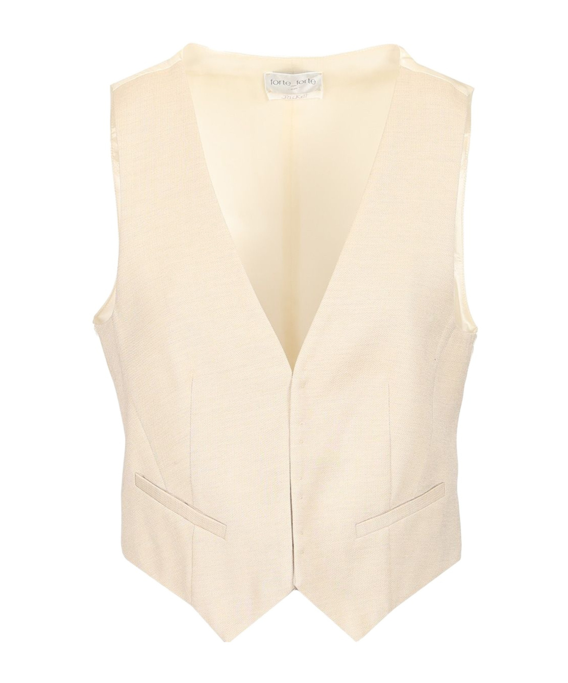 Forte Forte Wool And Viscose Vest In Beige