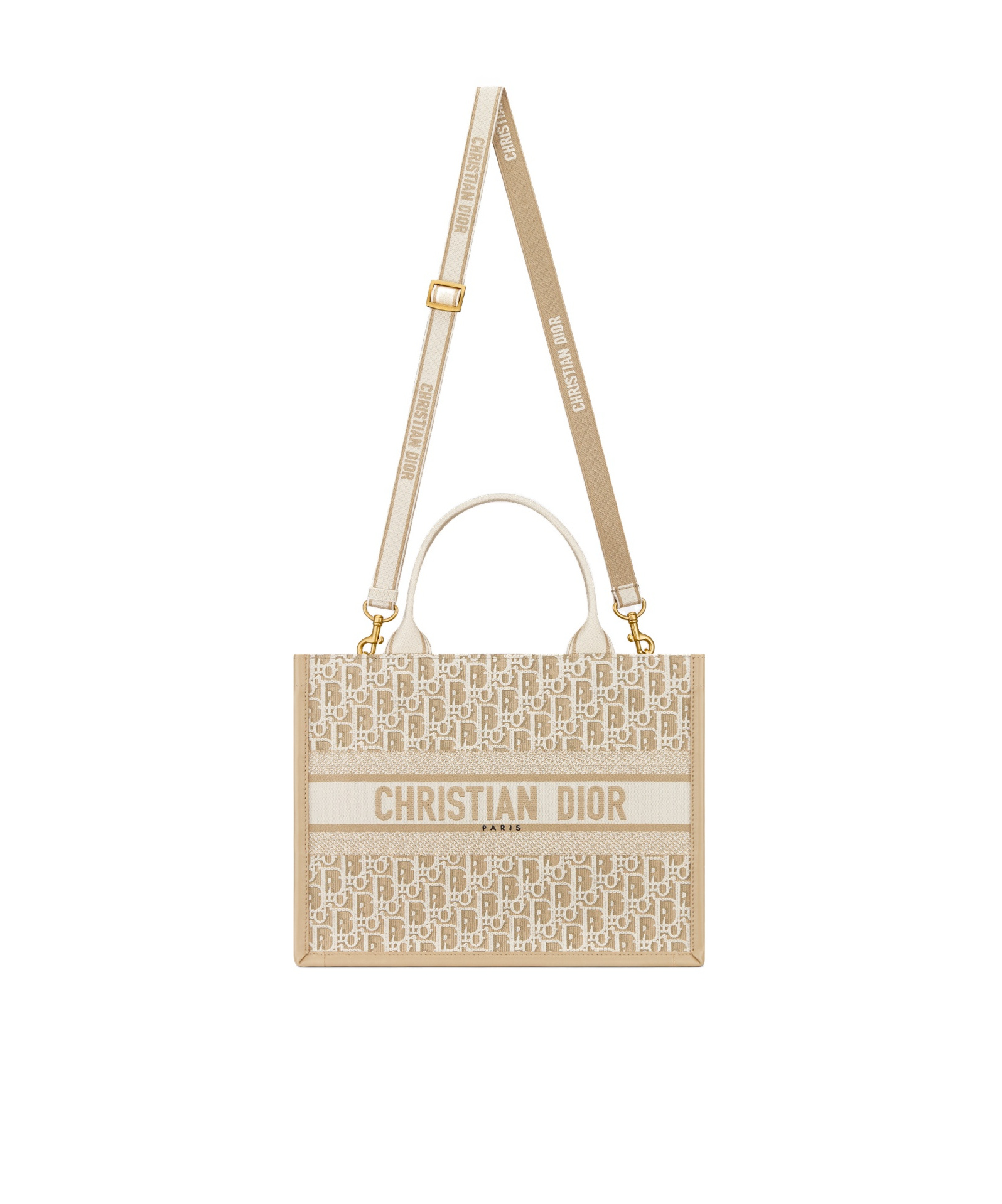 Dior Double Handle Shoulder Bag In Nude