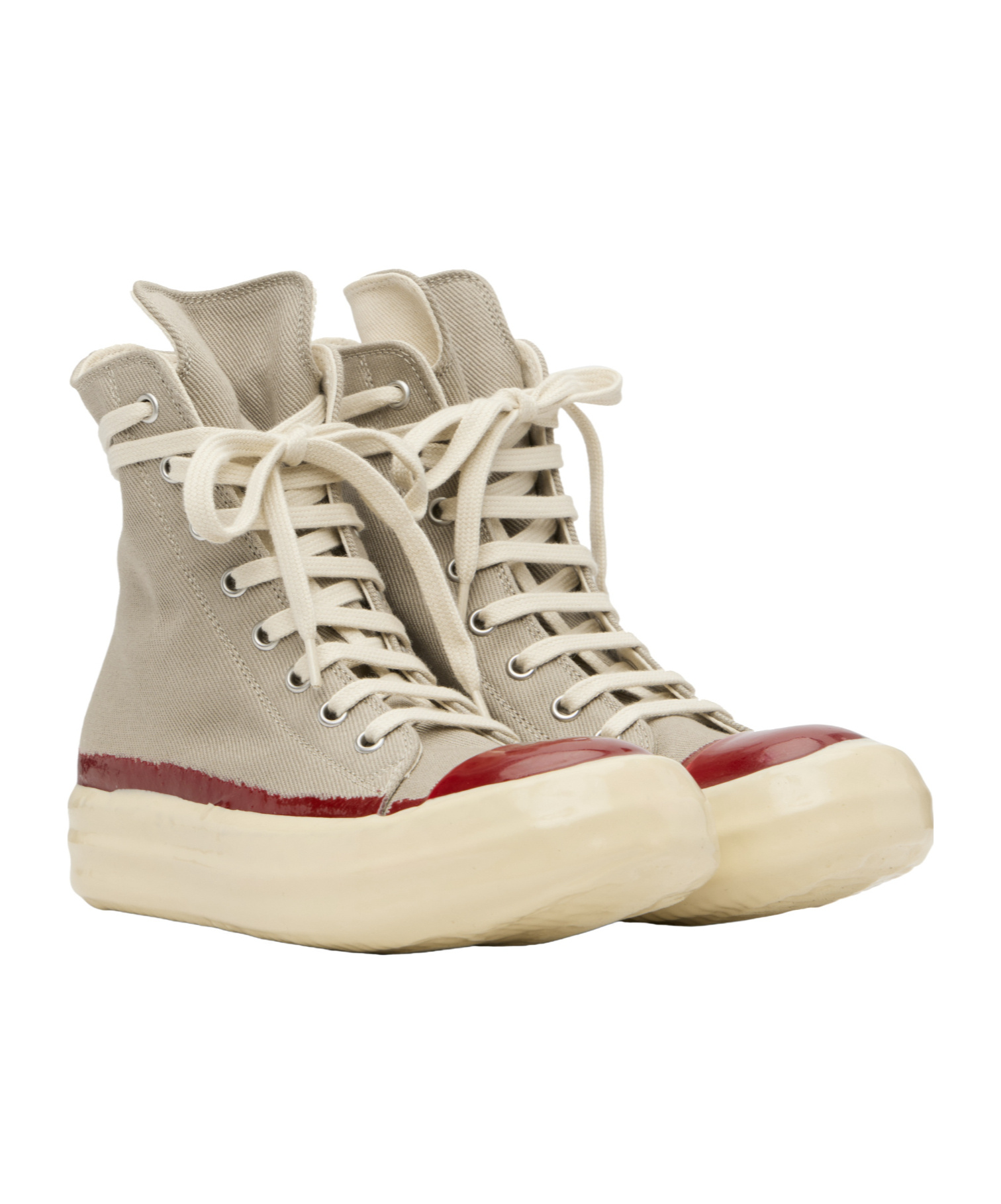 Rick Owens Drkshdw Concordians Sneaks High-top Casual Sneakers In Neutral