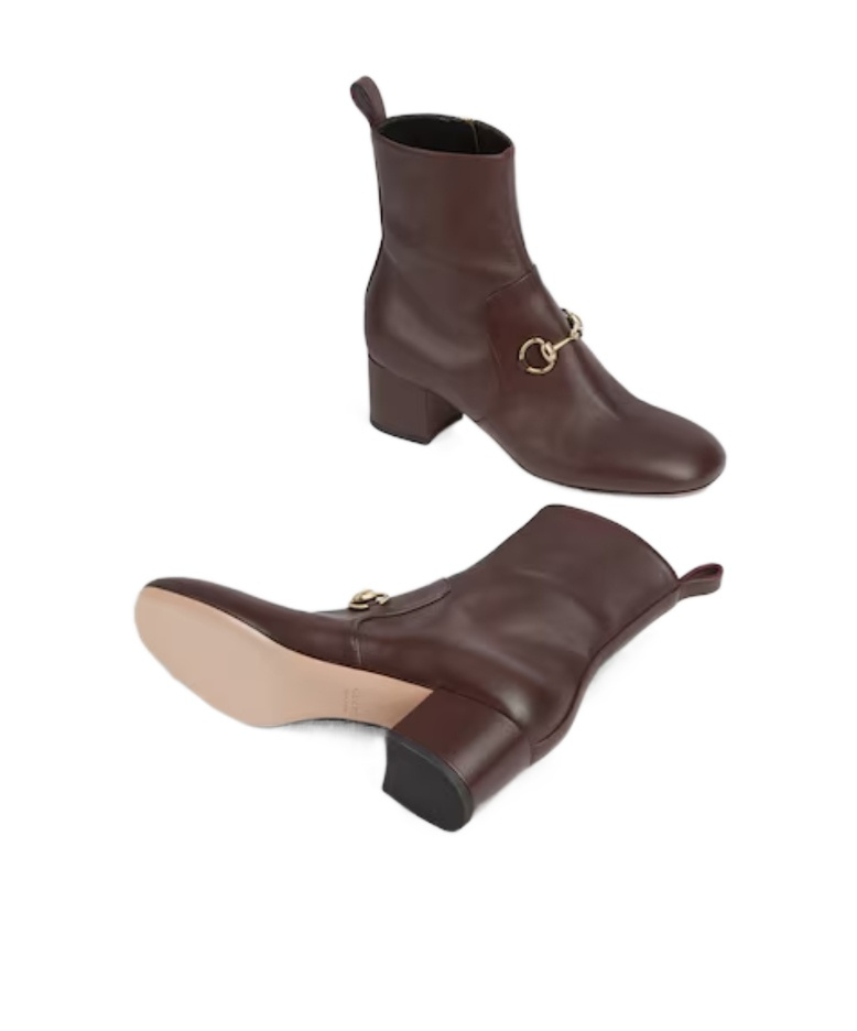 Gucci Women's Ankle Boot With Horsebit In Multi