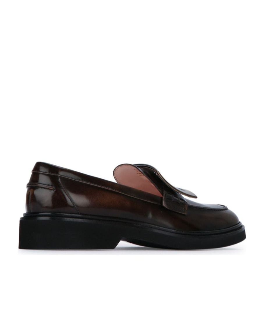 Roger Vivier Round-toe Slip-on Loafers In Black