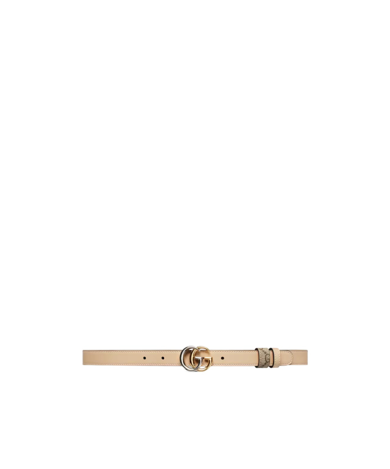 Gucci Gg Marmont Double-sided Narrow Belt In Brown