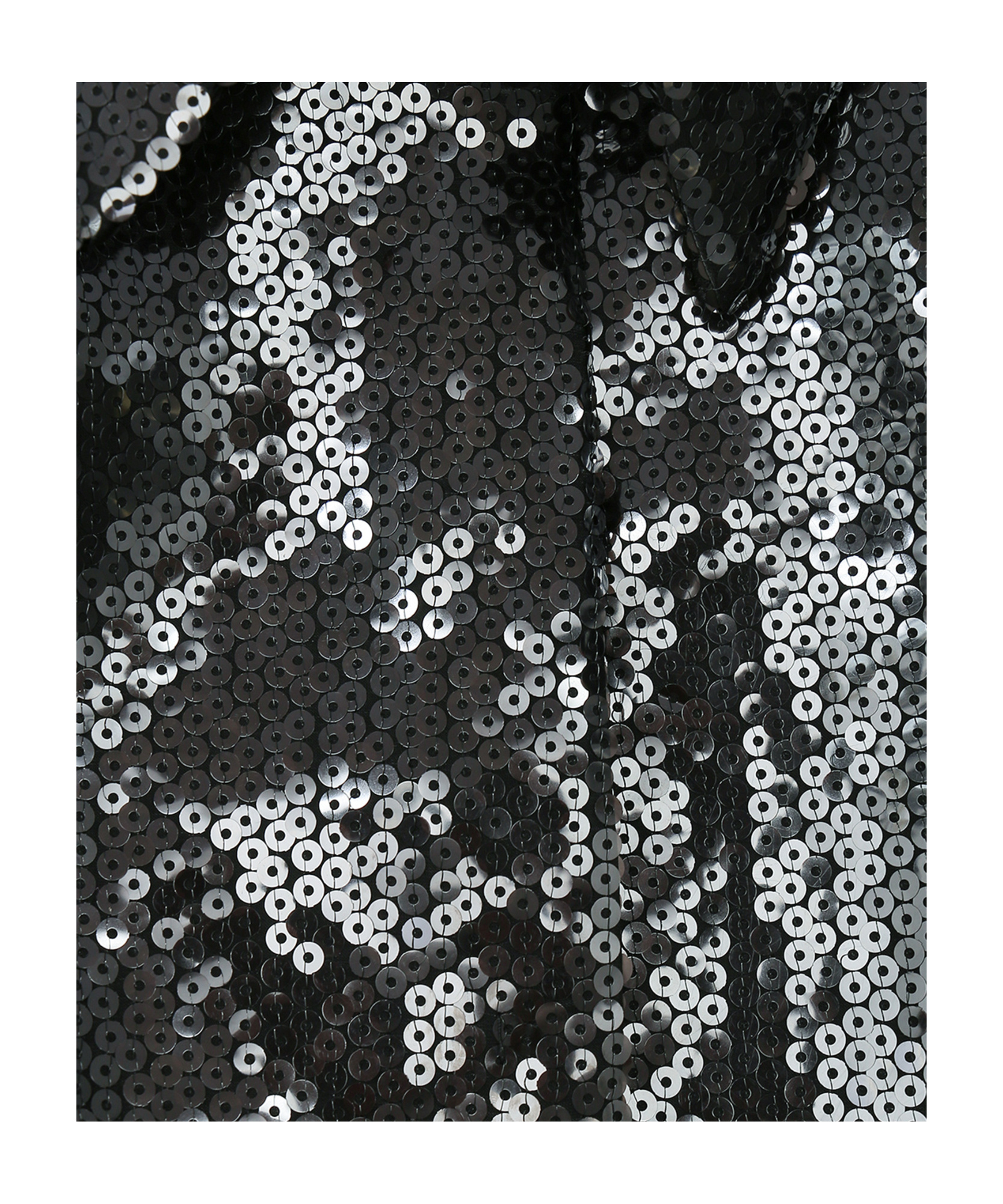 Alberta Ferretti Sequin Embellished Long Sleeve Top In Black