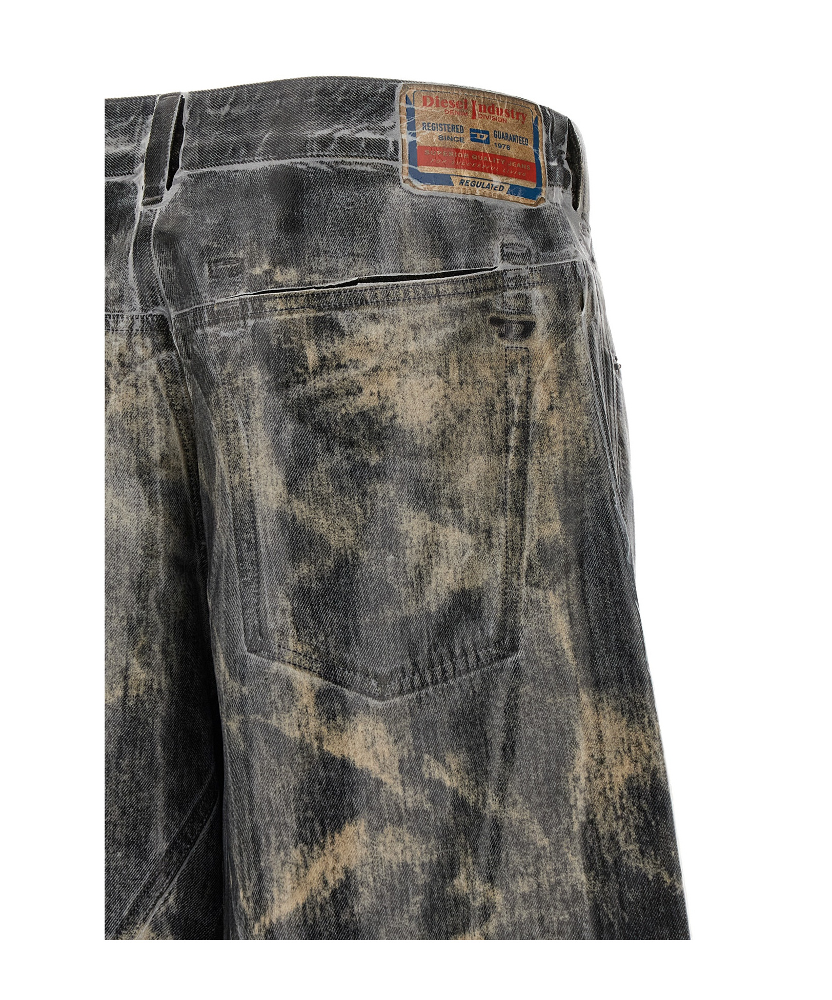 Diesel 1997 D-enim Muc Fsh1 Casual Trousers In Black
