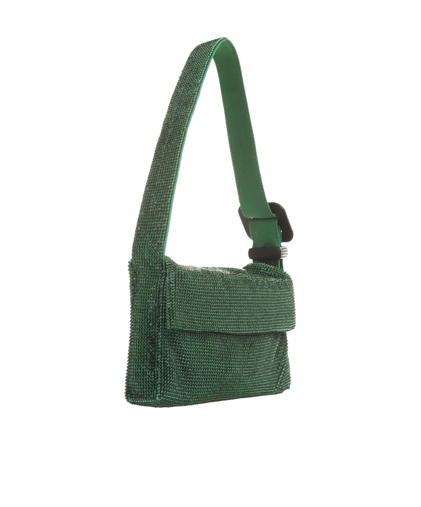 Benedetta Bruzziches Vitty La Mignon Embellished Shoulder Bag In Green