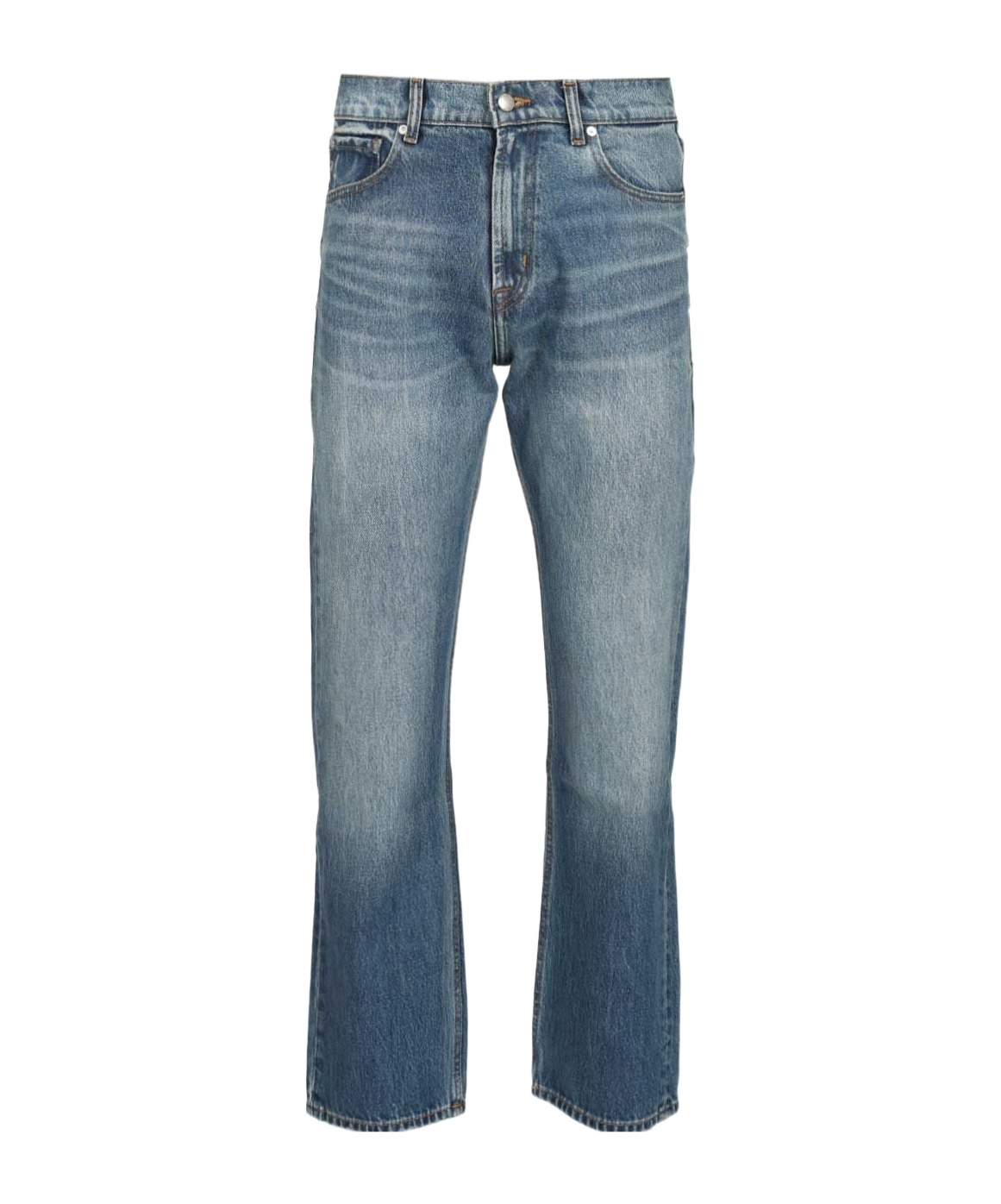 7 For All Mankind Bakersfield Modern Straight Jeans In Blue
