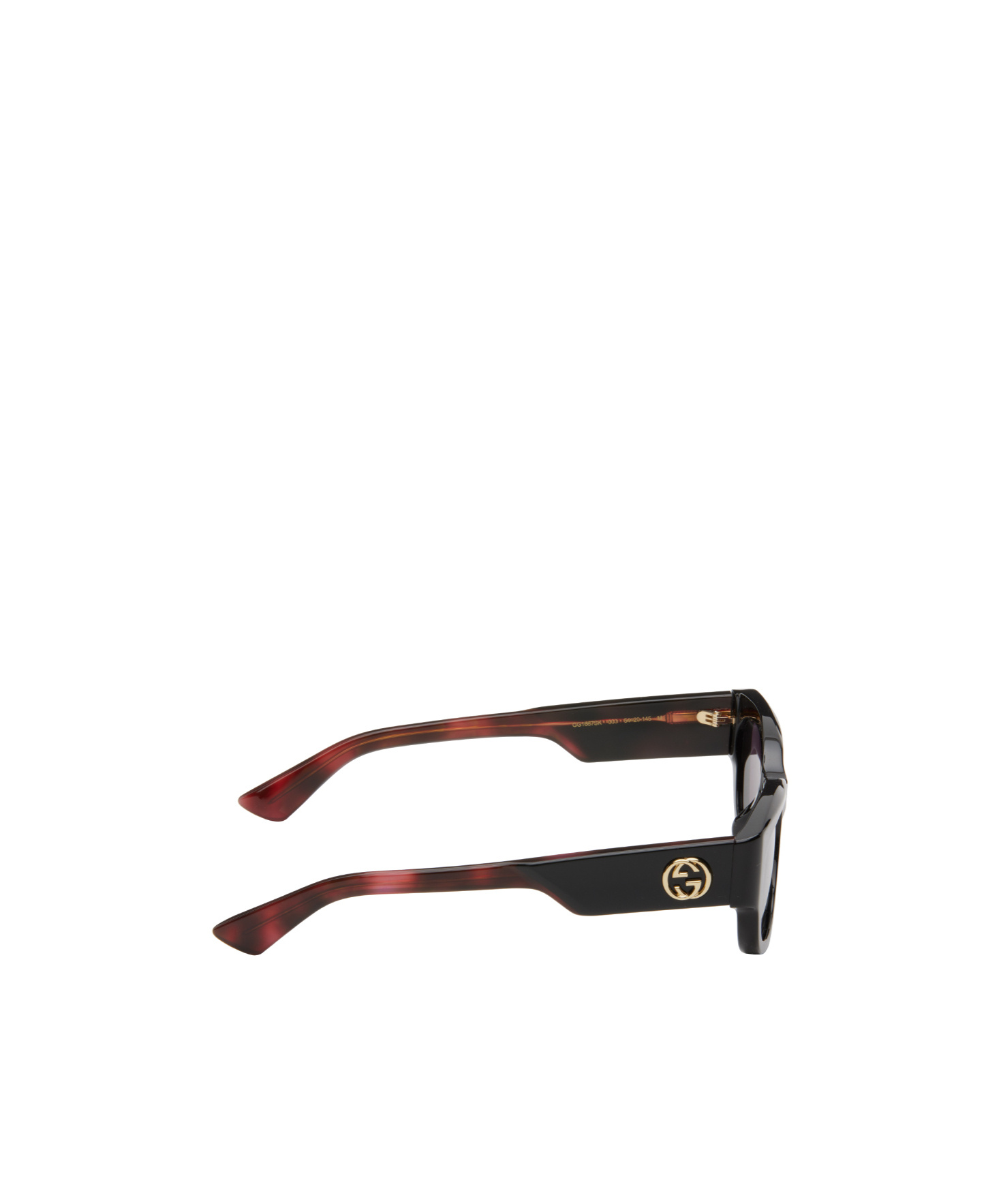 GUCCI GUCCI EYEWEAR OVAL FRAME SUNGLASSES