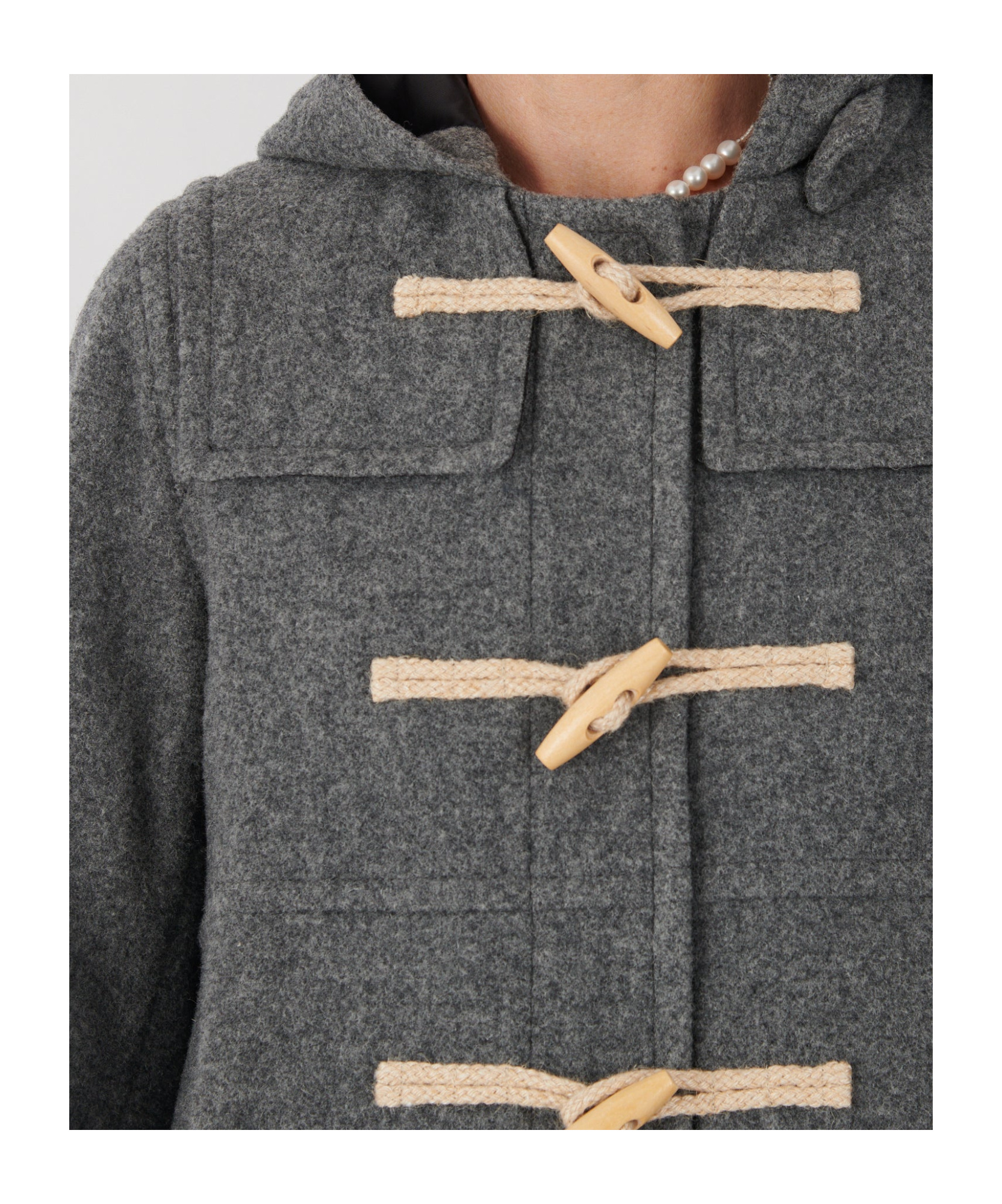 Comme Des Garçons Long-sleeved Coat In Gray