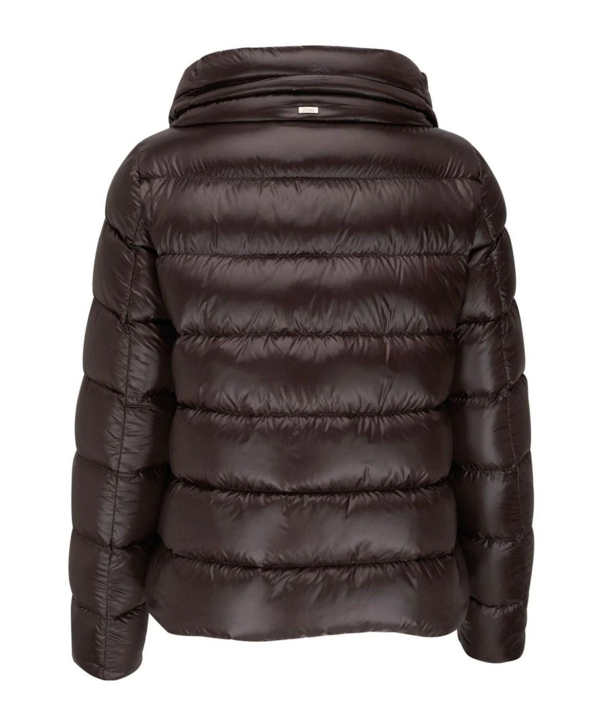 Herno Long-sleeved Down Jacket In Black