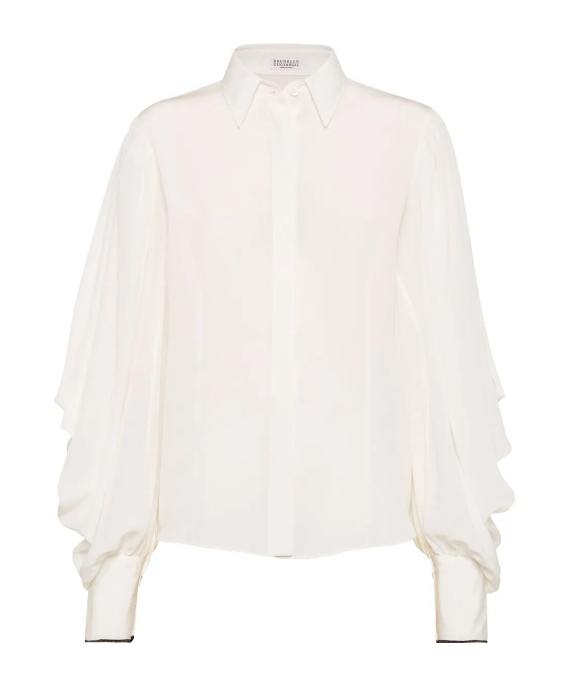 Brunello Cucinelli Long-sleeved Shirt In White