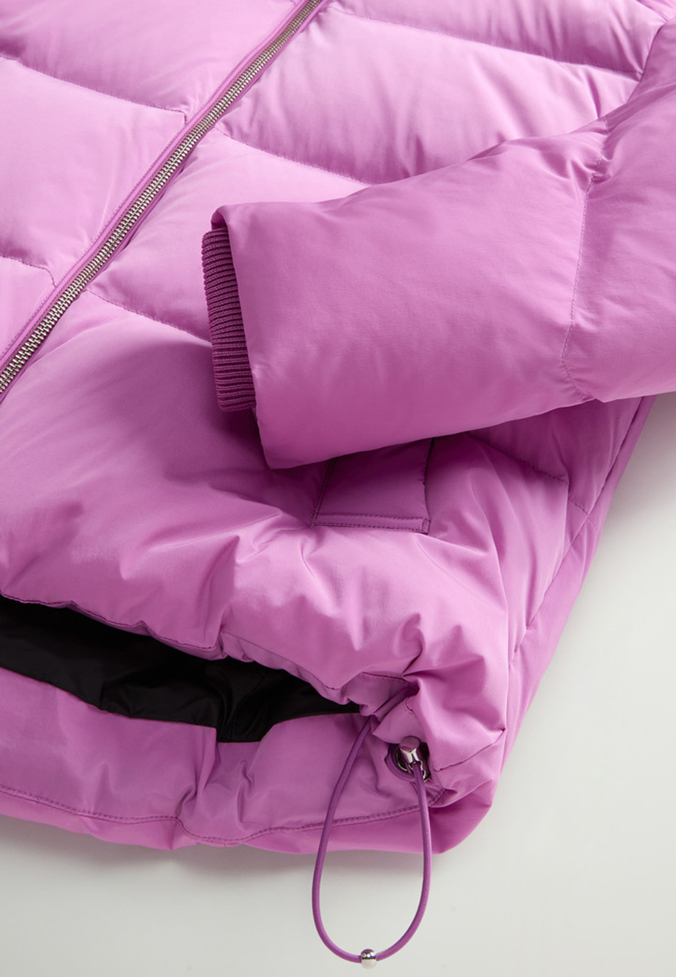 Woolrich Alsea Pink Down Jacket In Purple