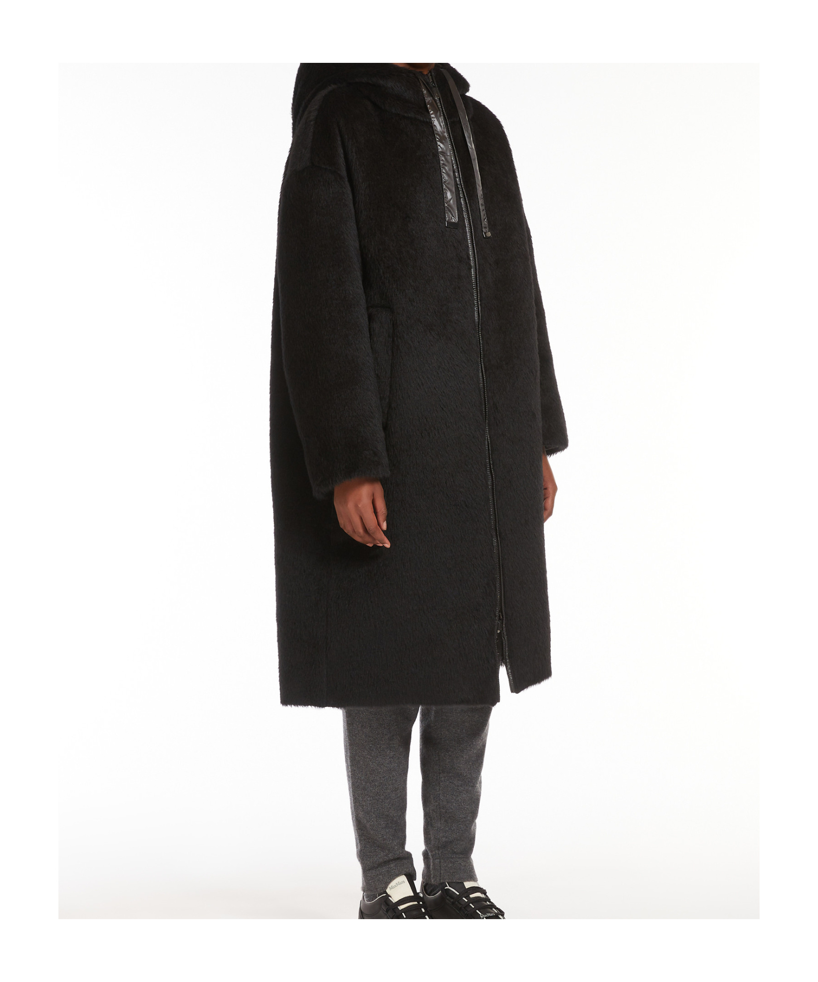 MAX MARA ALPACA WOOL AND WOOL DOUBLE-SIDED DOWN JACKET