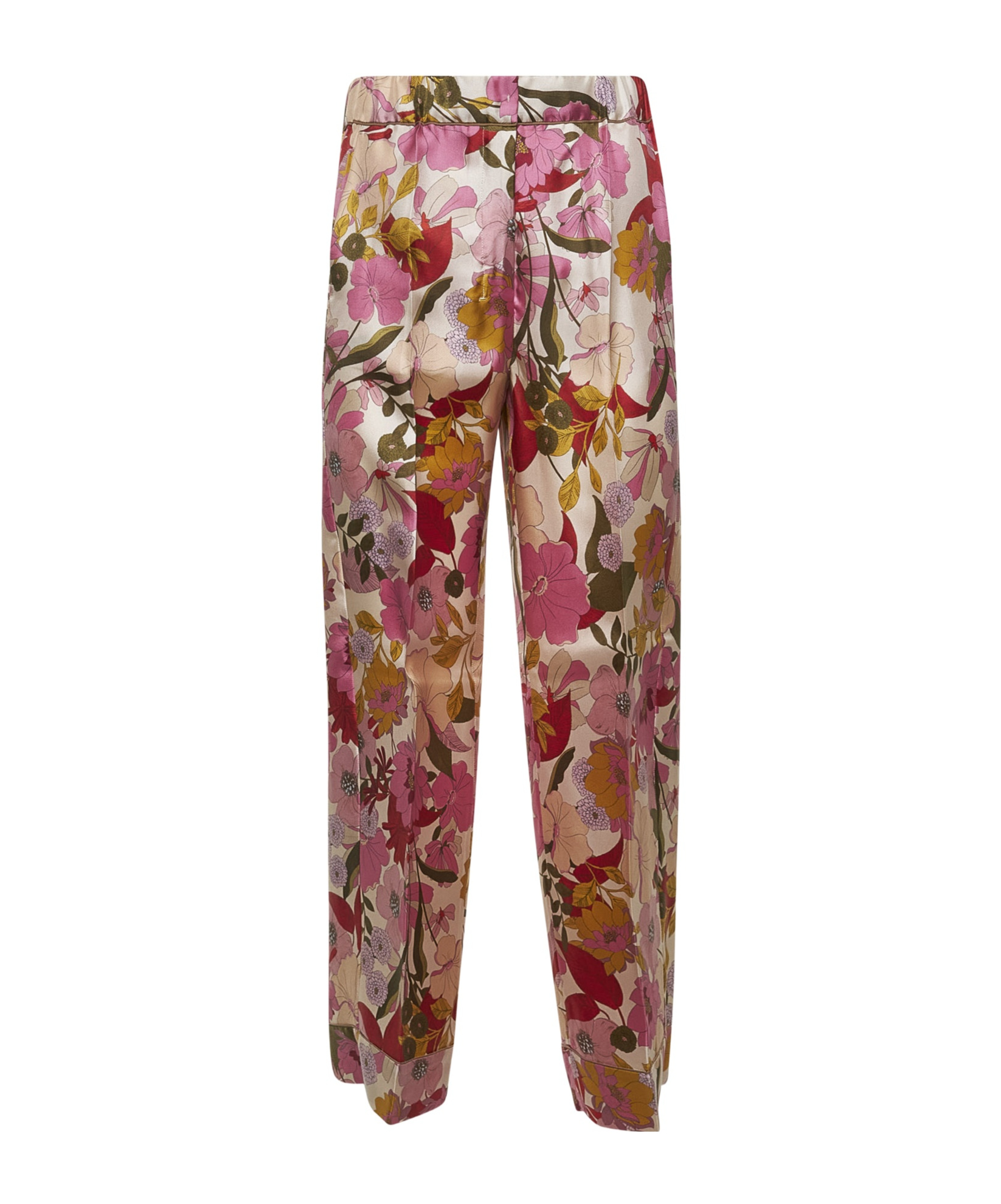Max Mara Elastic Waist Casual Pants In Brown