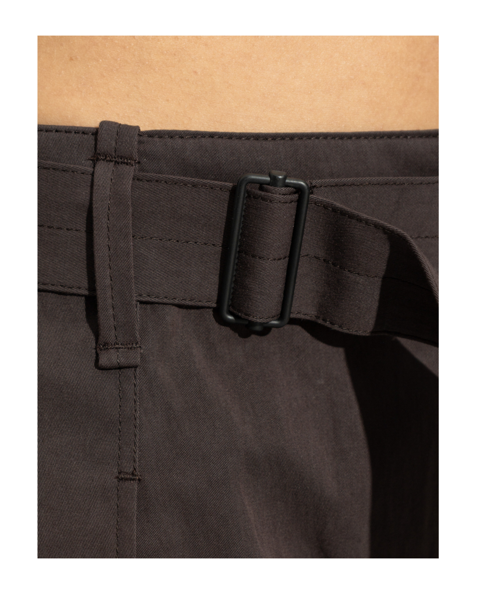 Lemaire Belt Loops Slacks In Brown