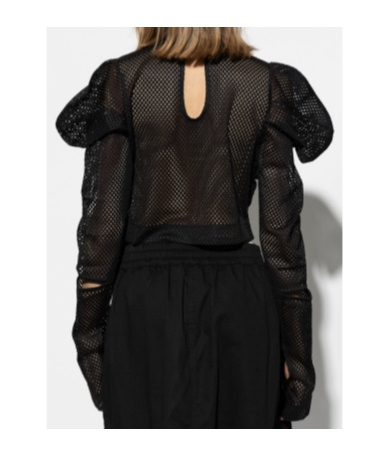 Shop Vivienne Westwood Volant Blouse In Black