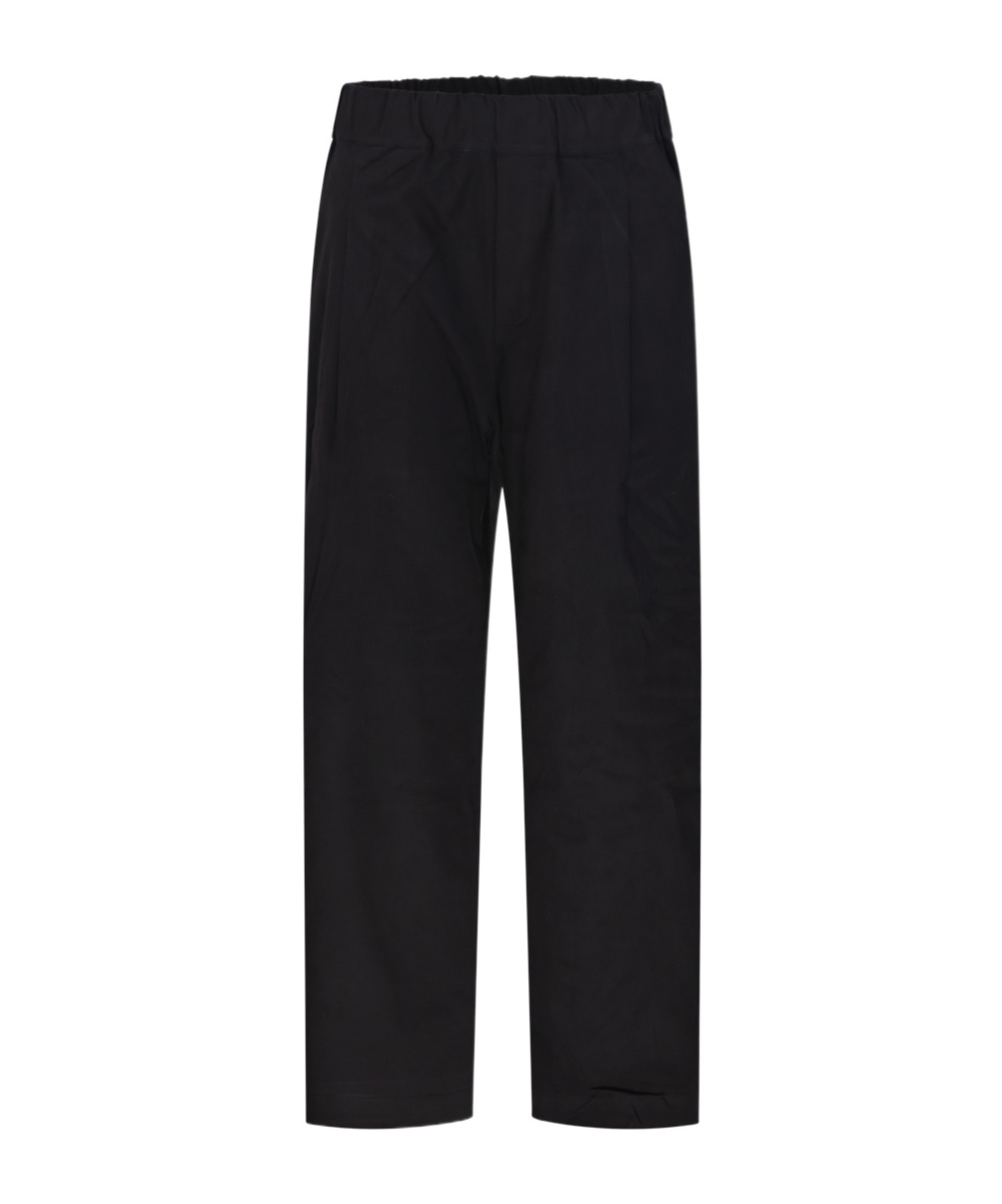 A Paper Kid Pleated Elasticated-waist Trousers In Black