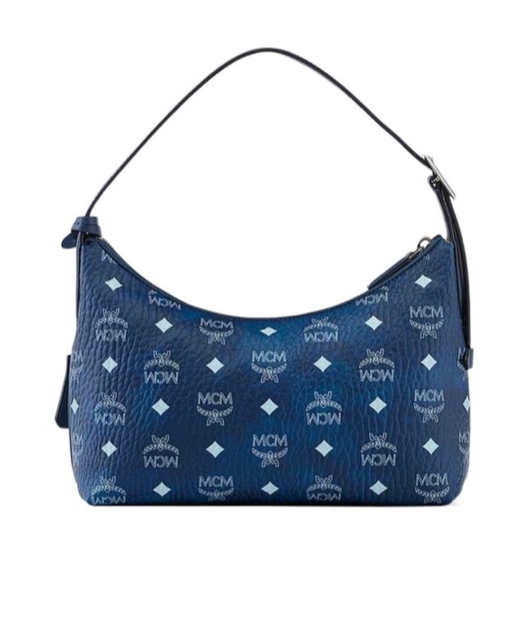 Mcm 'aren Hobo' Small Shoulder Bag In Blue