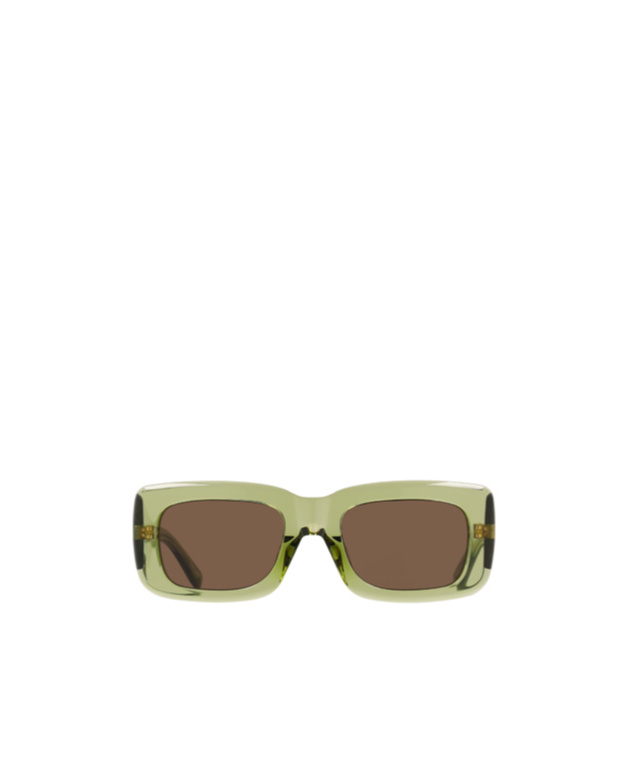 Attico Rectangular Frame Sunglasses In Brown