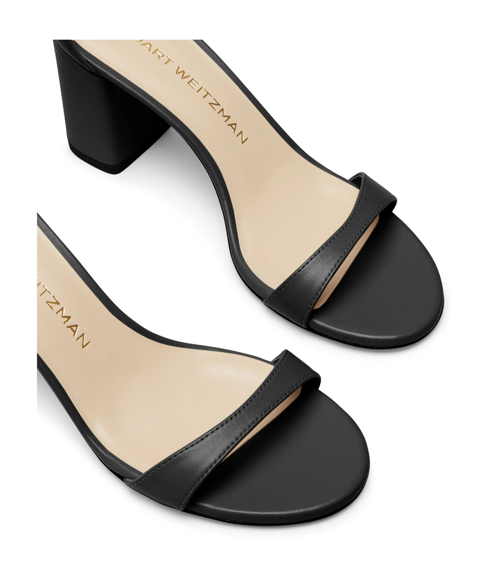 Stuart Weitzman 75mm Suede Sandals In Black