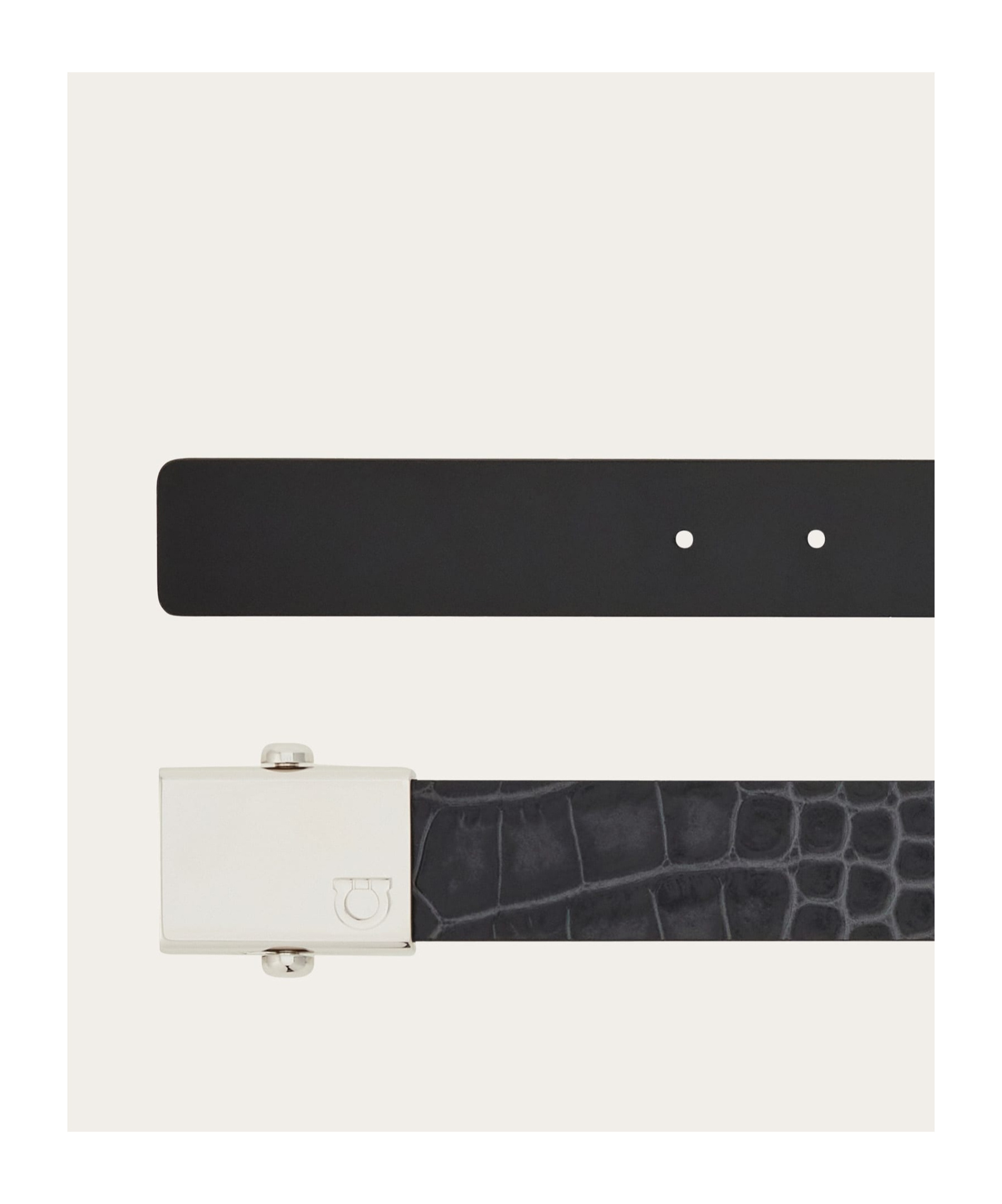 Ferragamo Reversible Belt In Black