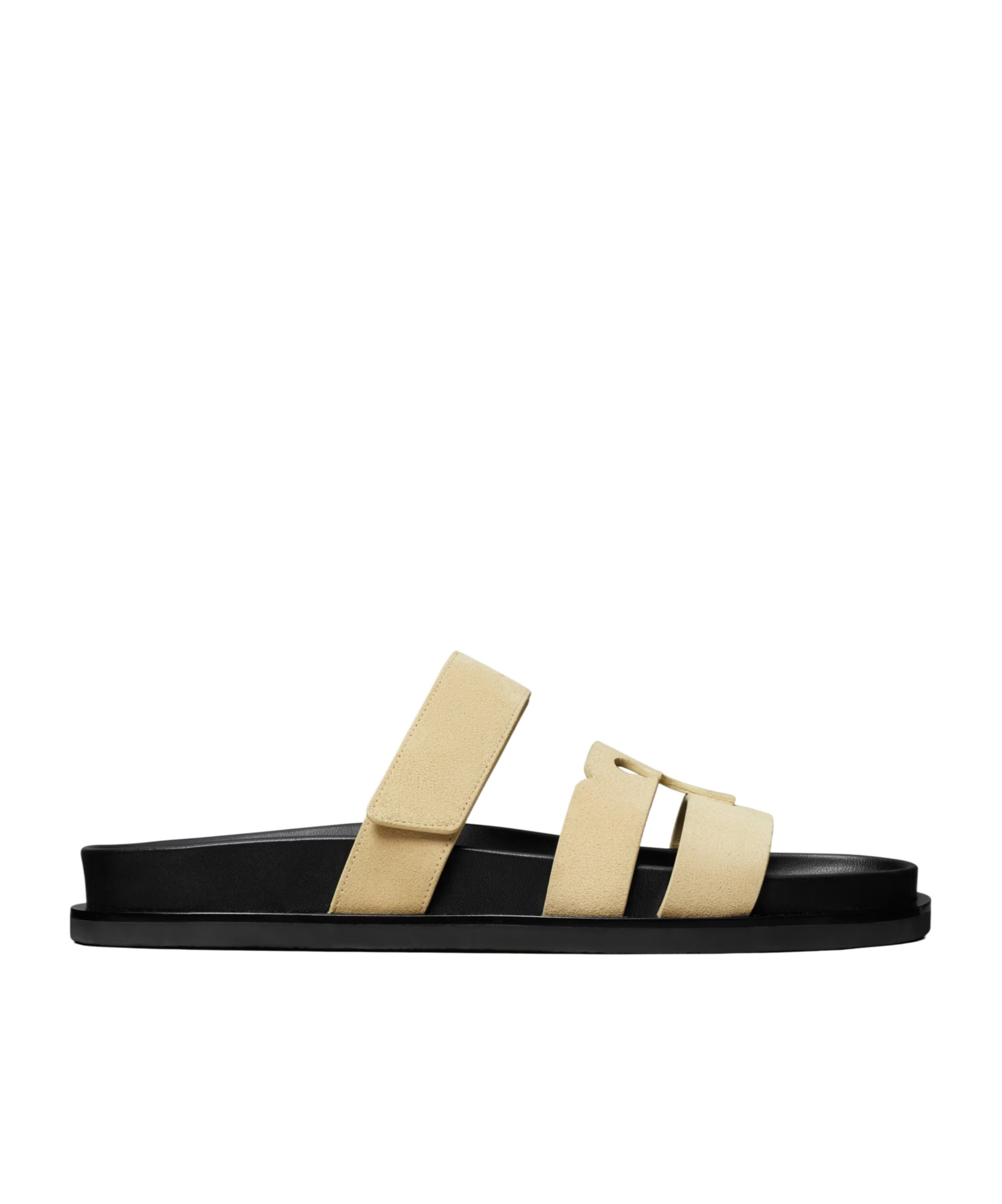 Tory Burch Ines Double Strap Flat Sandals In Yellow