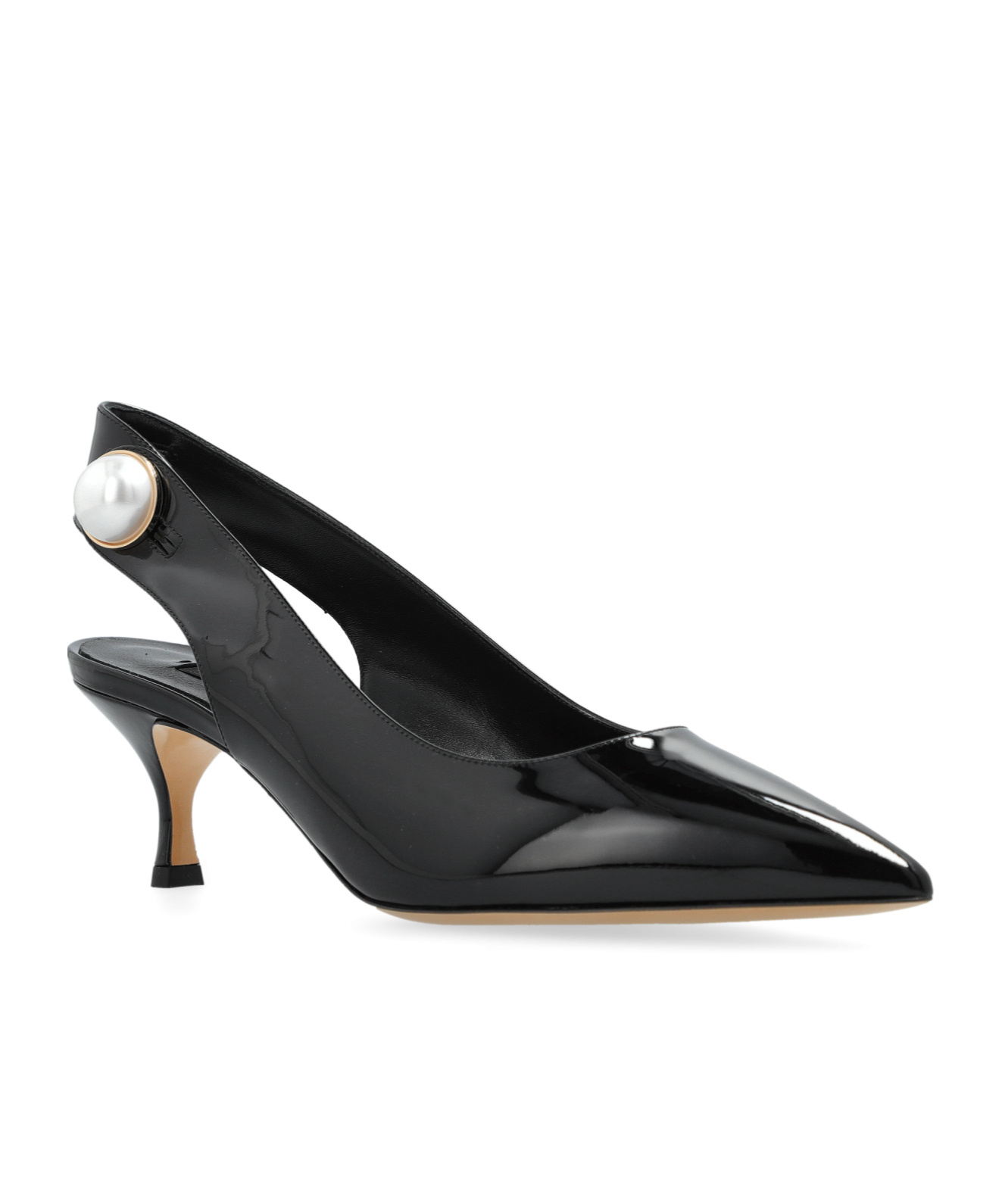Casadei Pointed High-heeled Sandals In Black