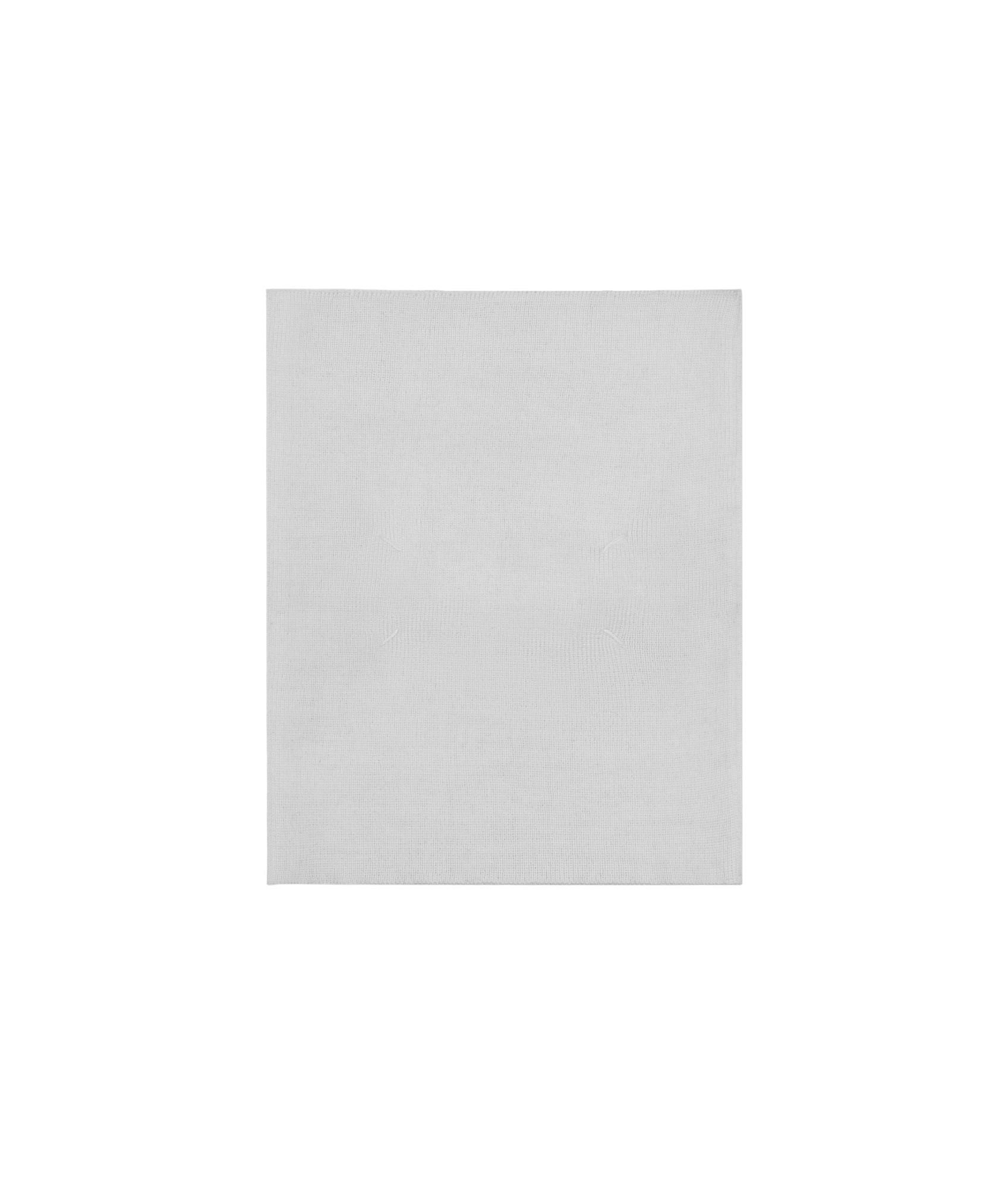 Maison Margiela Four-stitch Wool Neck Warmer In White