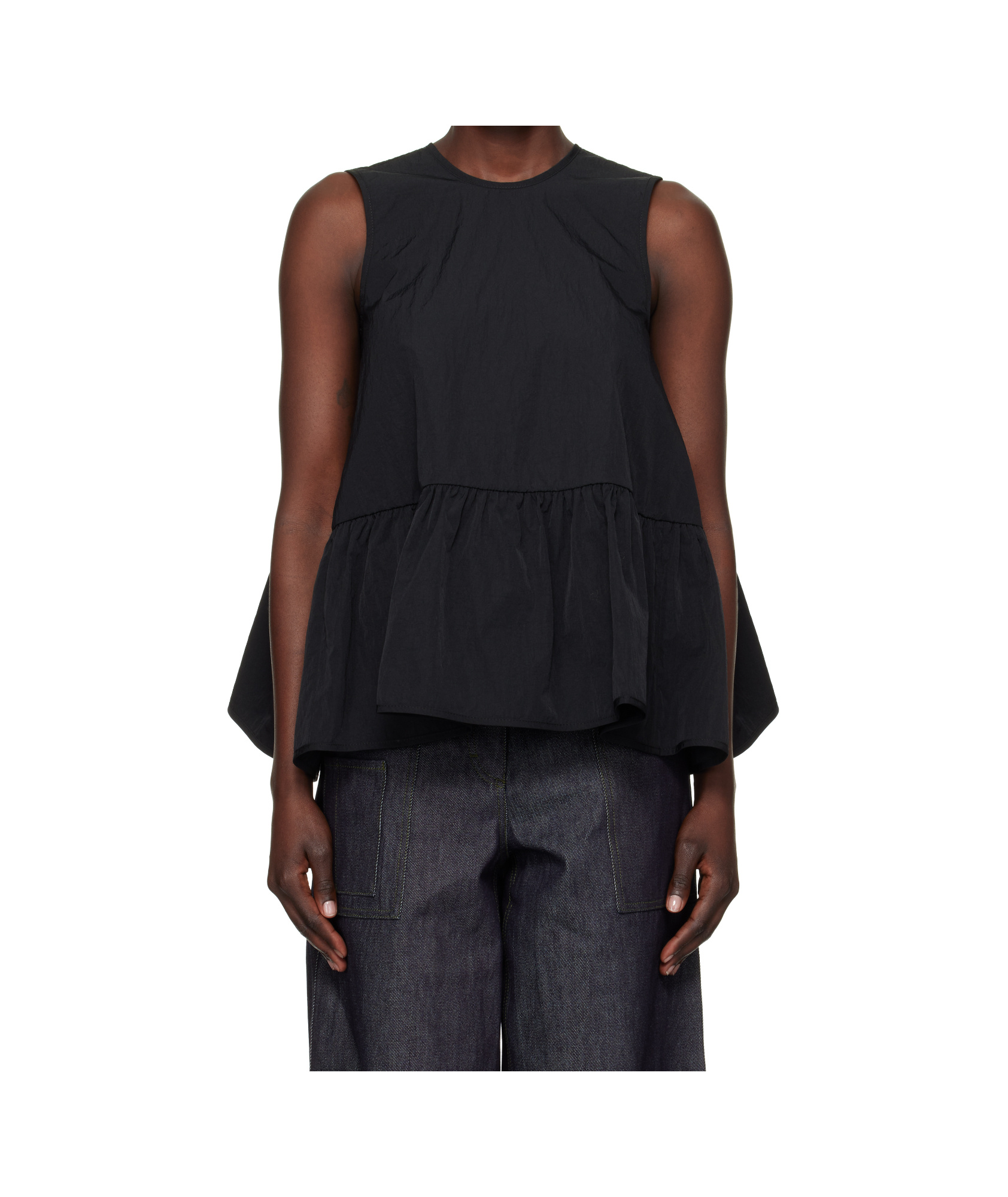 Cecilie Bahnsen Asta Top In Black