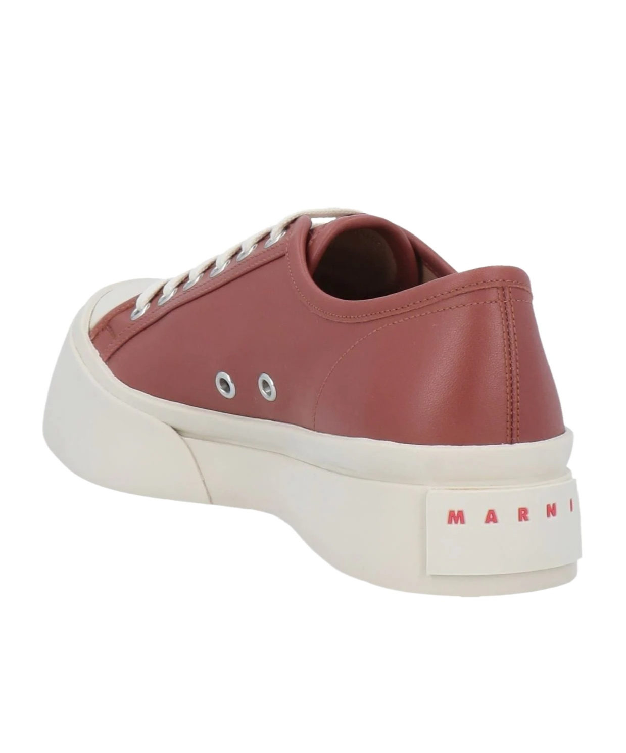 Marni Minimalist Low-top Leather Shoes In White