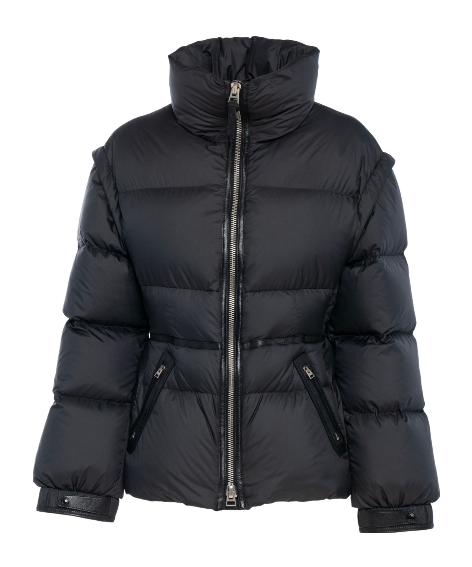 Tom Ford High-neck Zip-up Puffer Jacket In Black
