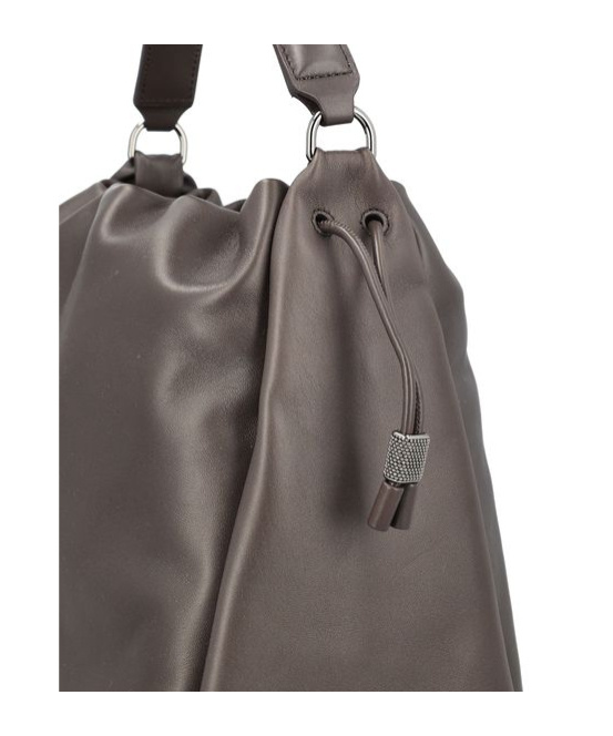 BRUNELLO CUCINELLI LOGO-DEBOSSED TOTE BAG