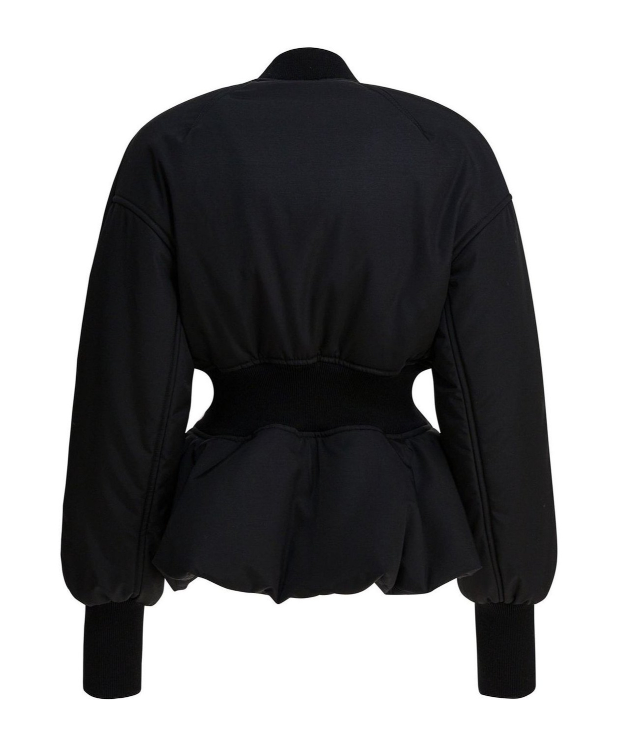 Alaïa Zipped Bomber Jacket In Black