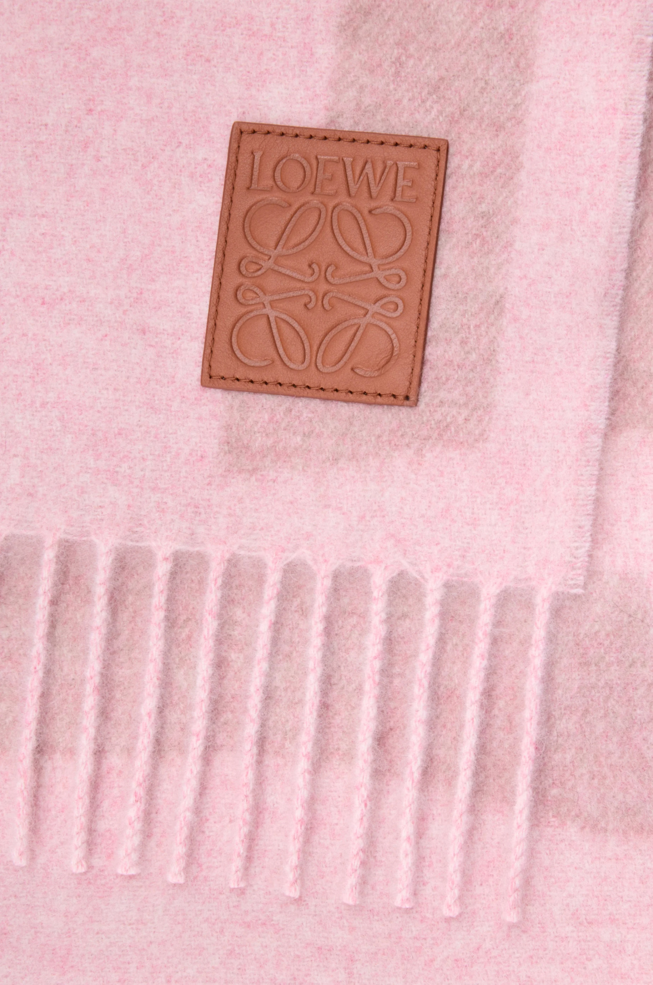 Loewe Scarf In Cashmere In Pink