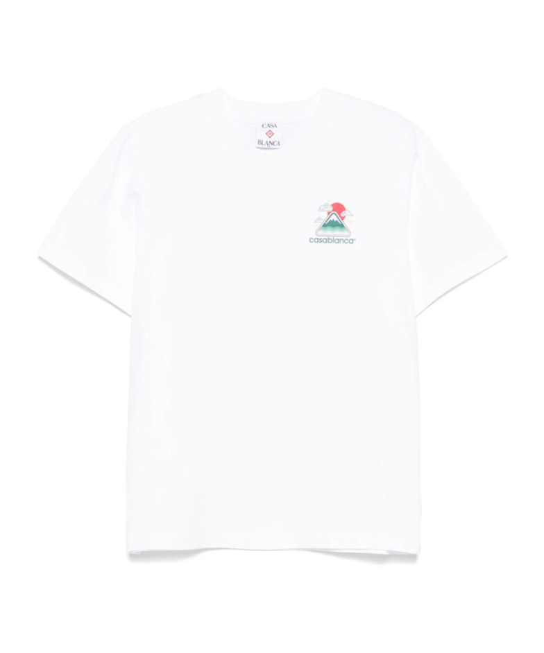 Casablanca Mountains Waves Print T-shirt