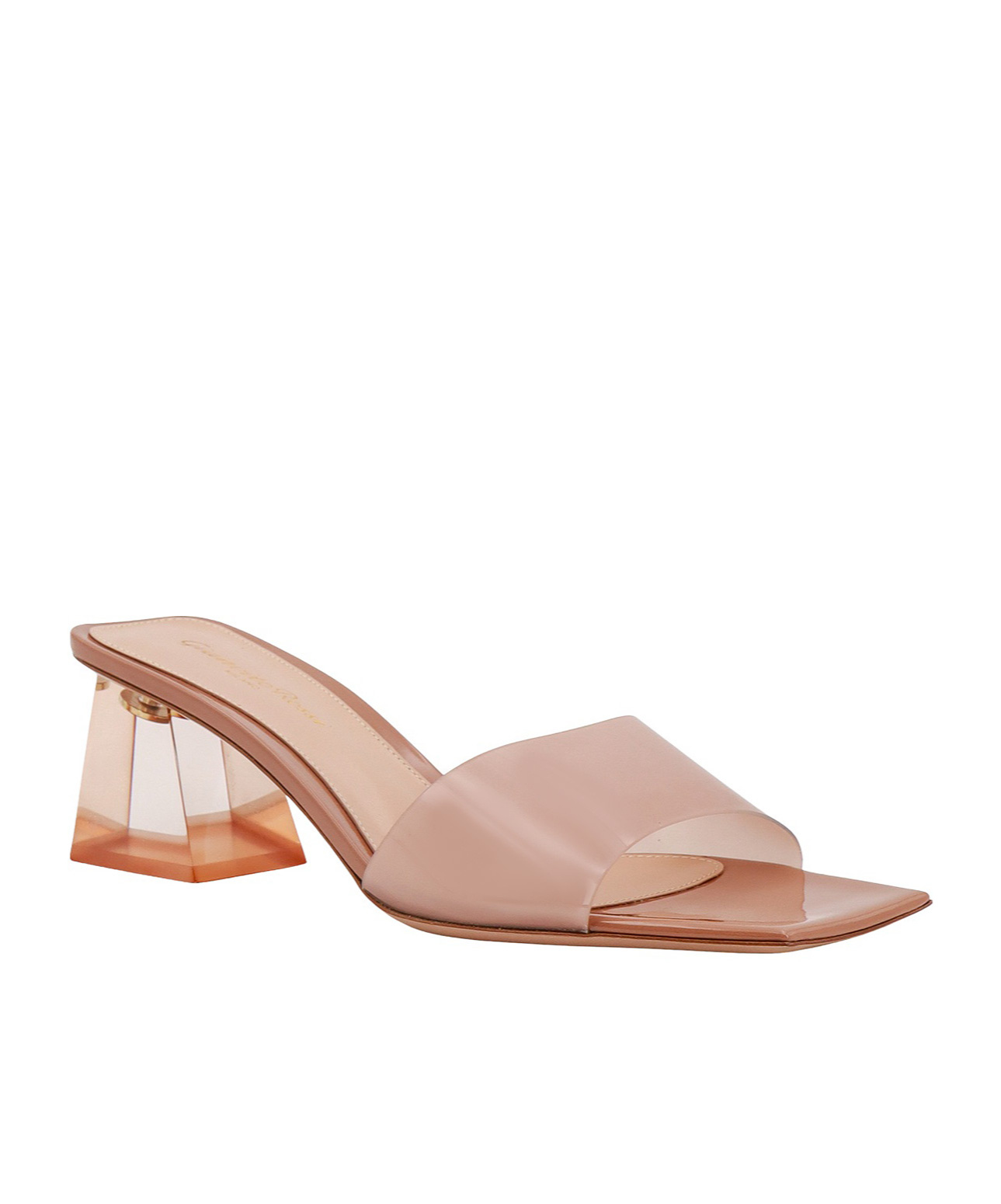 Gianvito Rossi 55mm Pvc Sandals In Nude