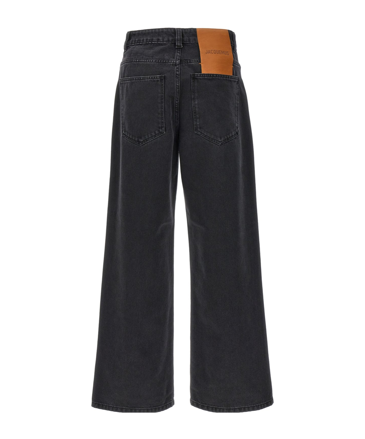 Jacquemus Le De-nimes Droit Jeans Women In Black