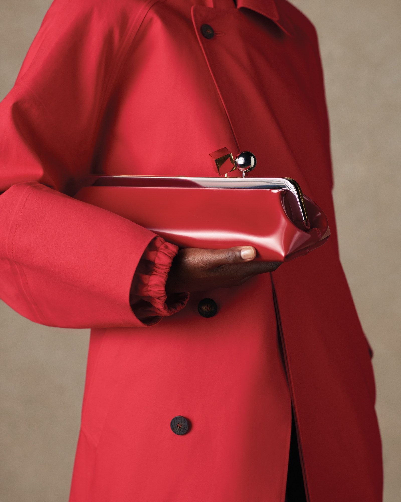 Jacquemus Long Buckle Shoulder Bag In Red